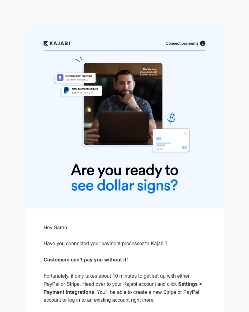Kajabi - Start collecting payments in minutes!