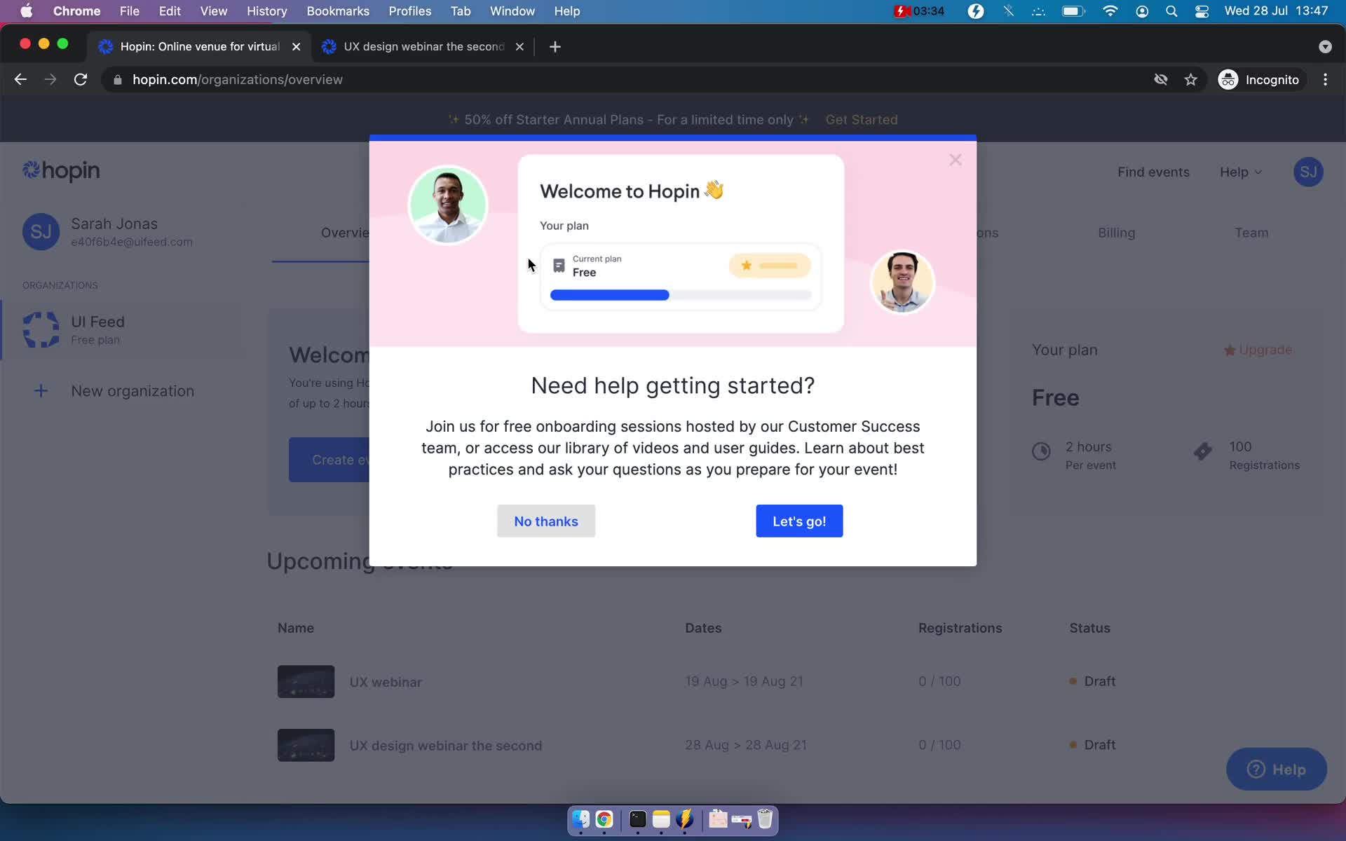 Onboarding screenshot
