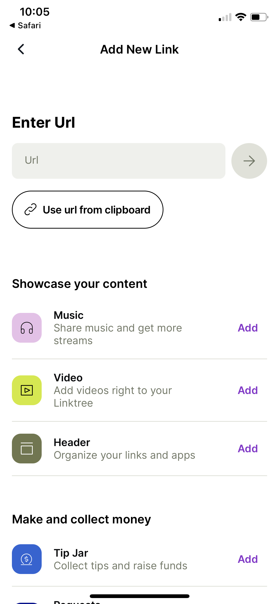 General browsing screenshot