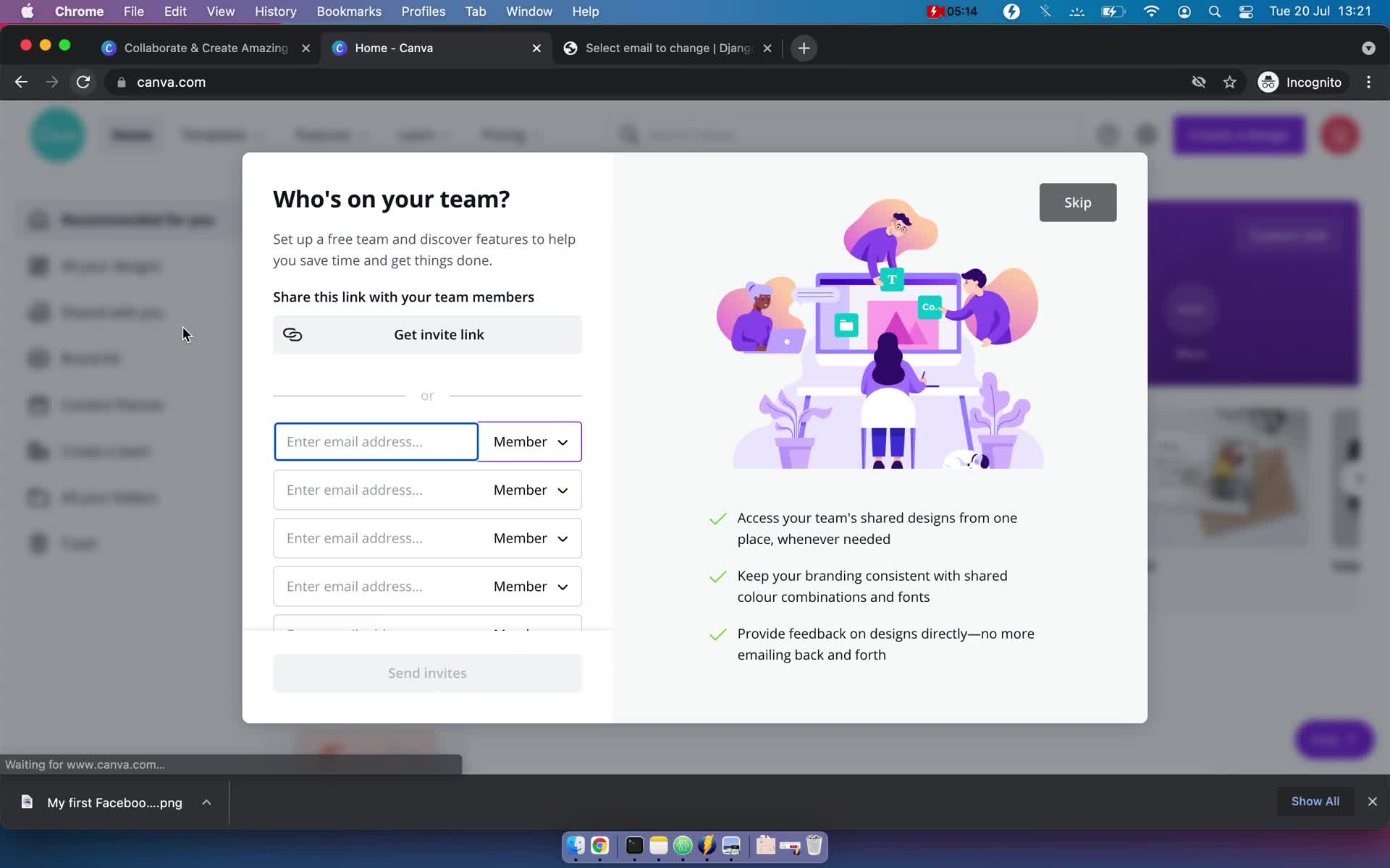 Onboarding screenshot