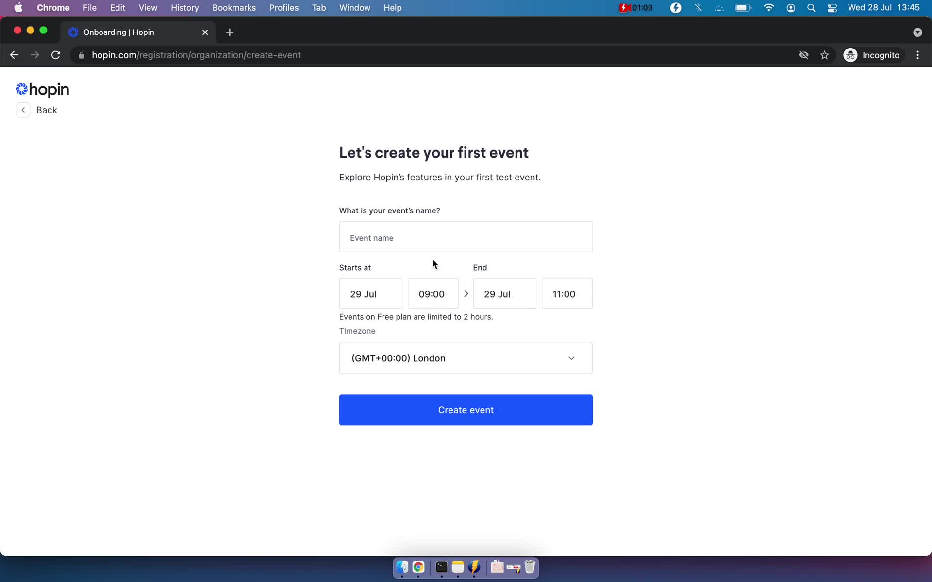 Onboarding screenshot