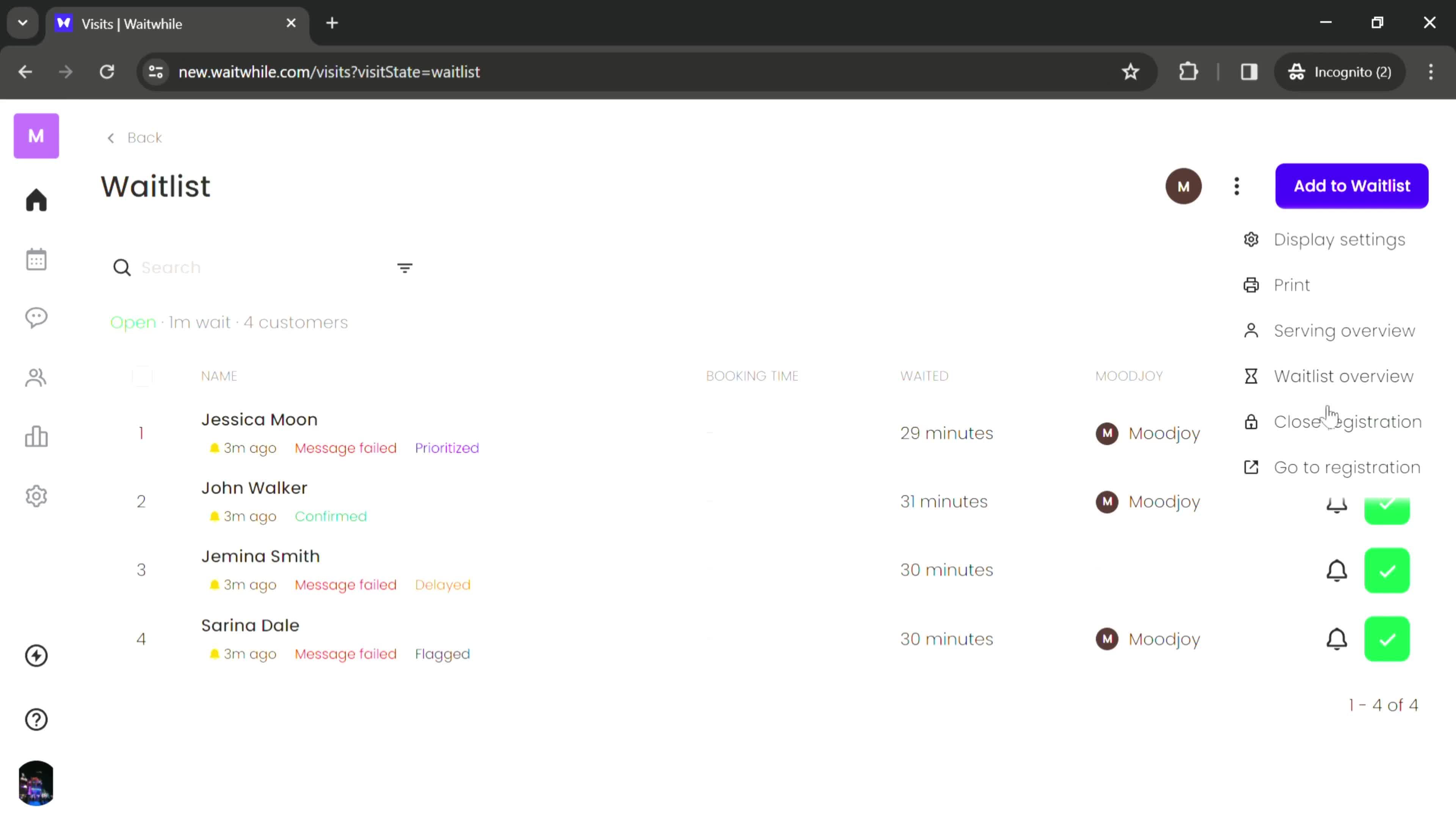 Joining waitlist on Waitwhile video thumbnail