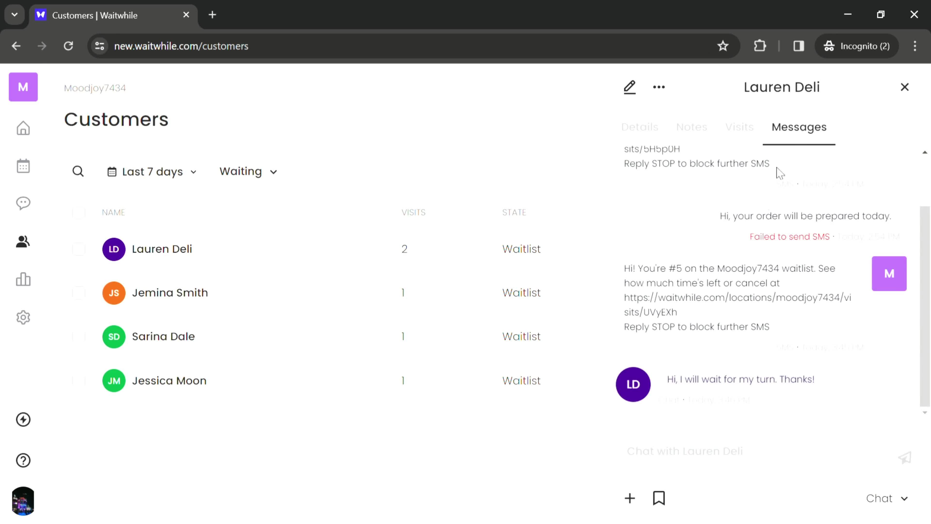 CRM screenshot