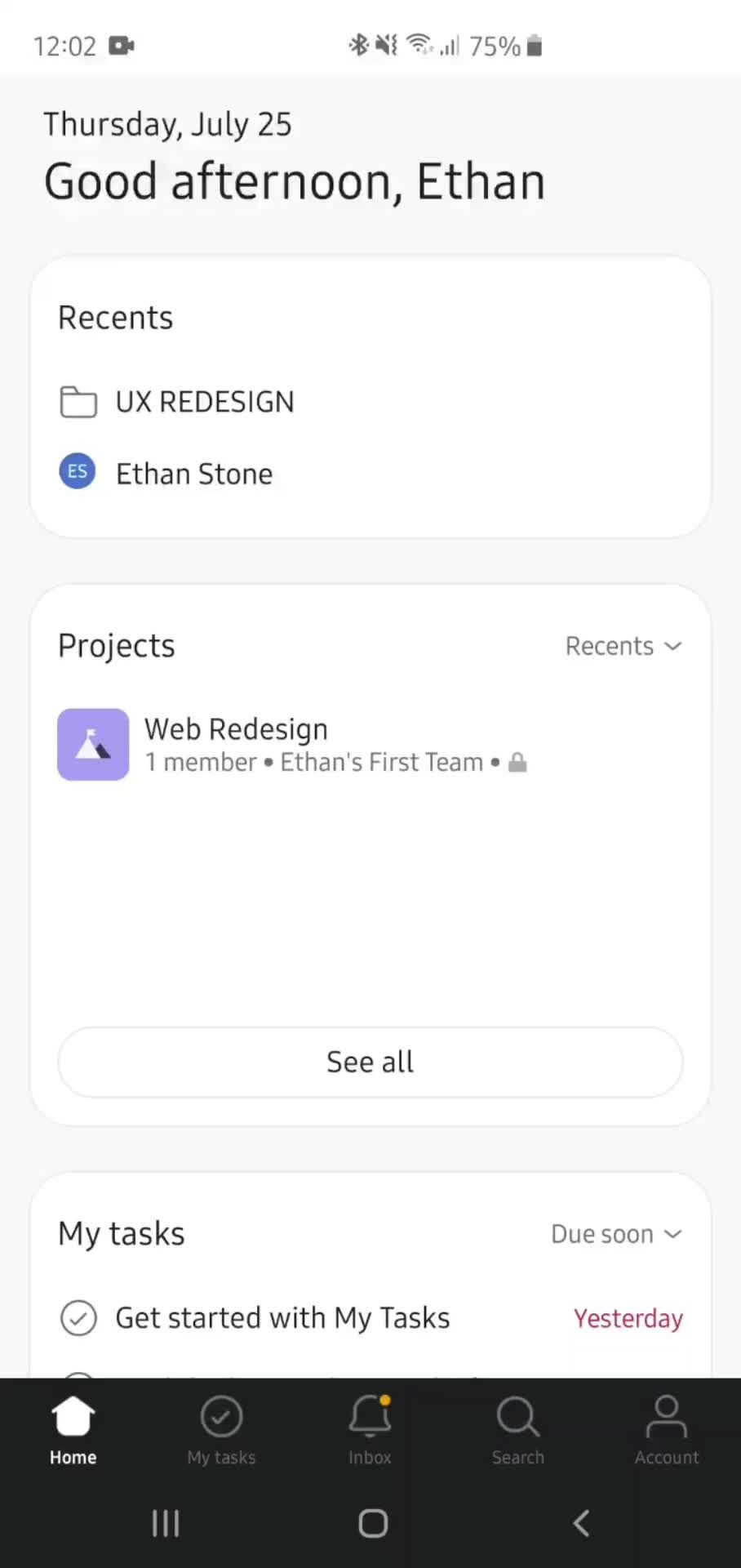 Creating a project on Asana video thumbnail