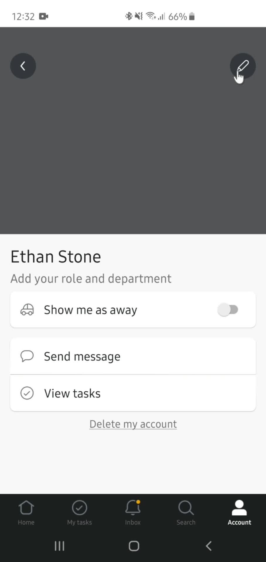 Editing personal info on Asana video thumbnail
