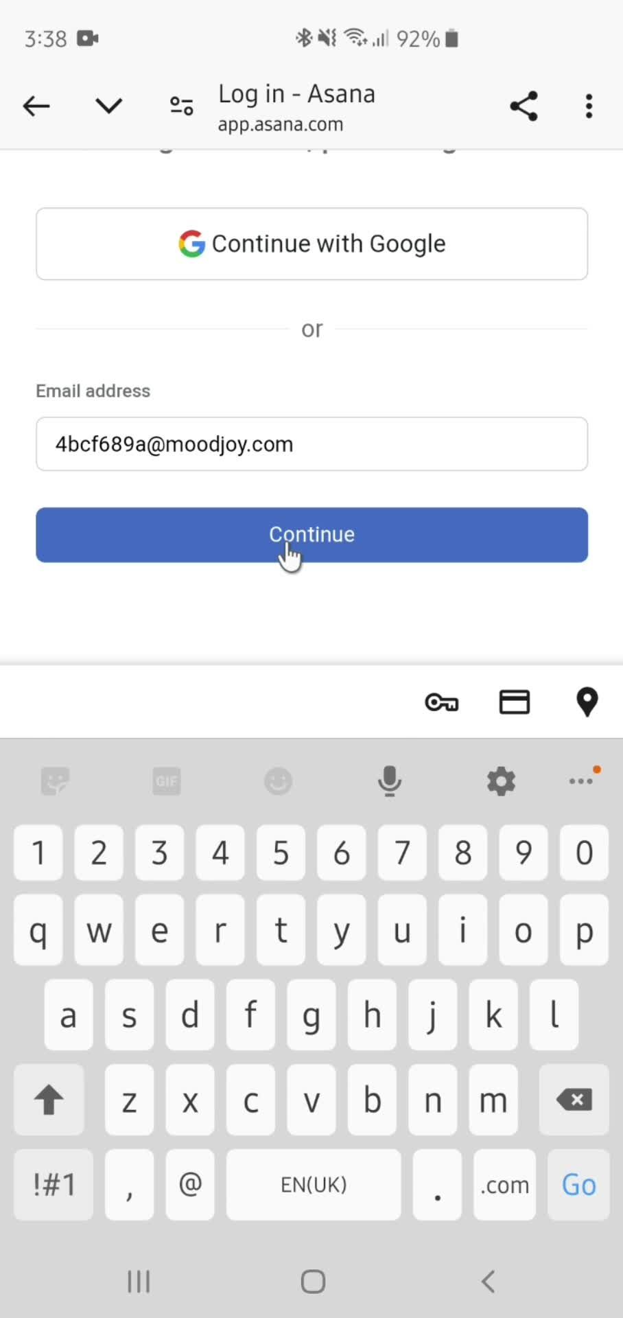Logging in on Asana video thumbnail