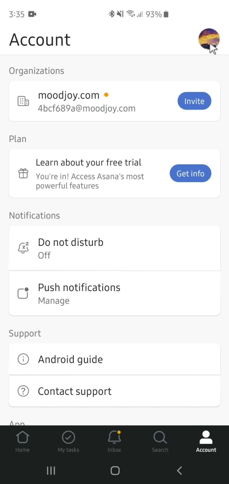 Logging out on Asana video thumbnail