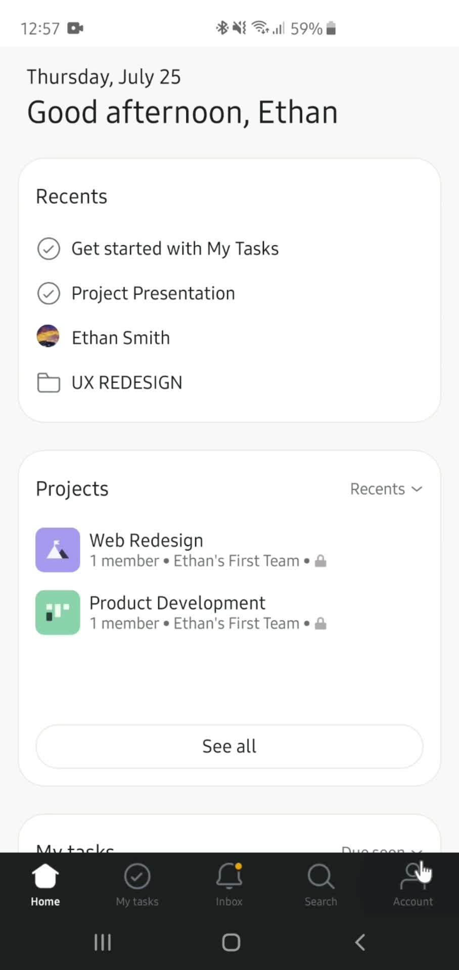 Managing accounts on Asana video thumbnail
