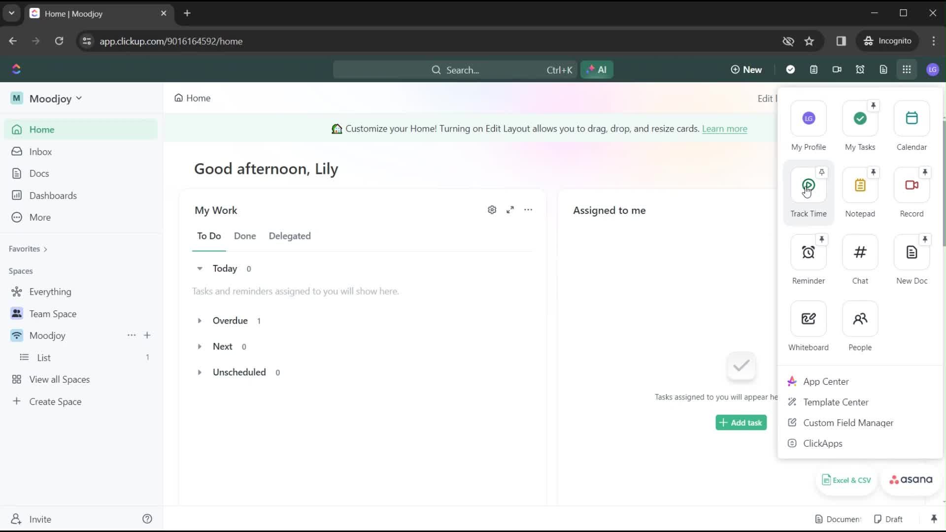 Time tracking on ClickUp video thumbnail