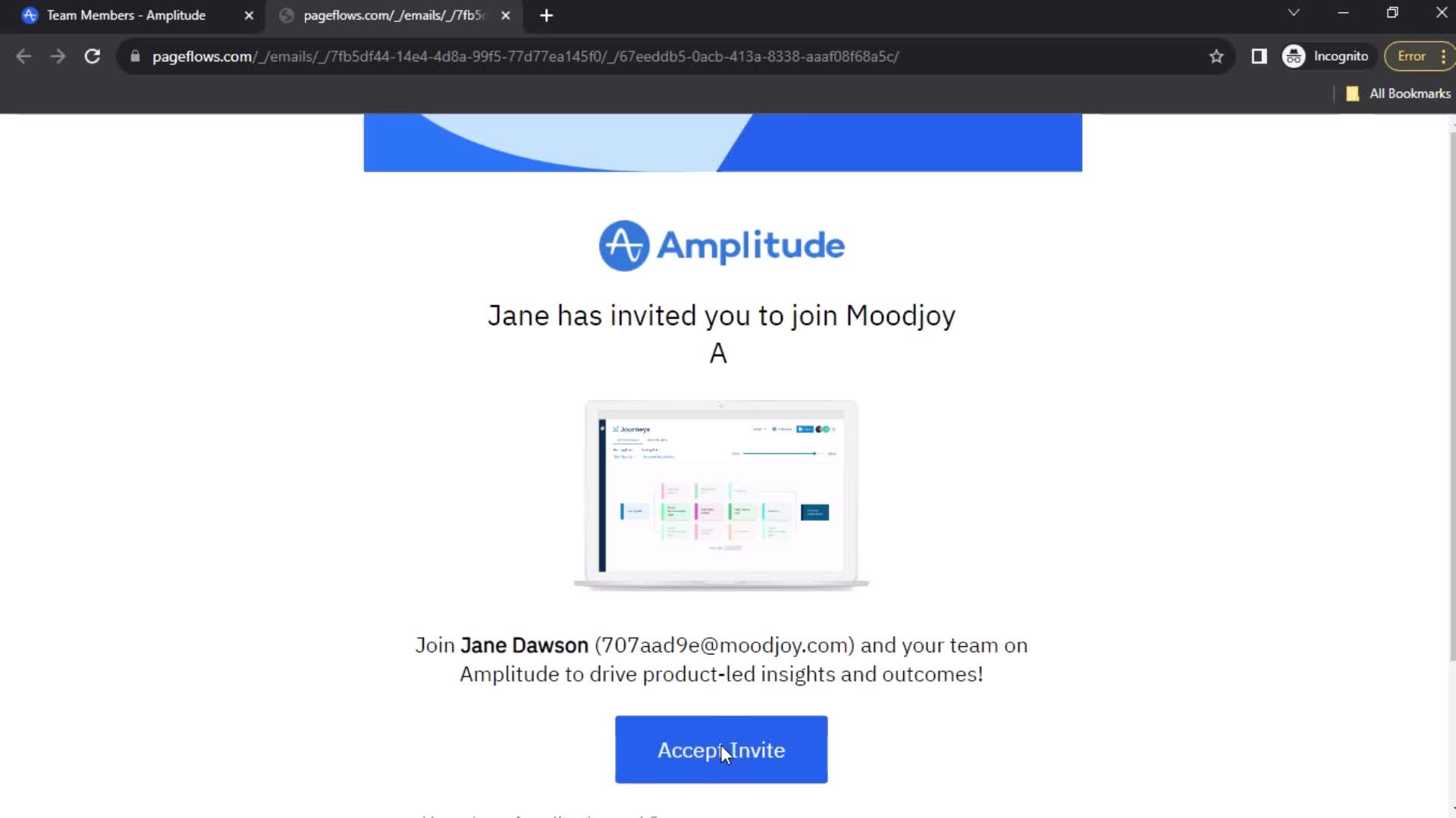 Accepting an invite on Amplitude video thumbnail