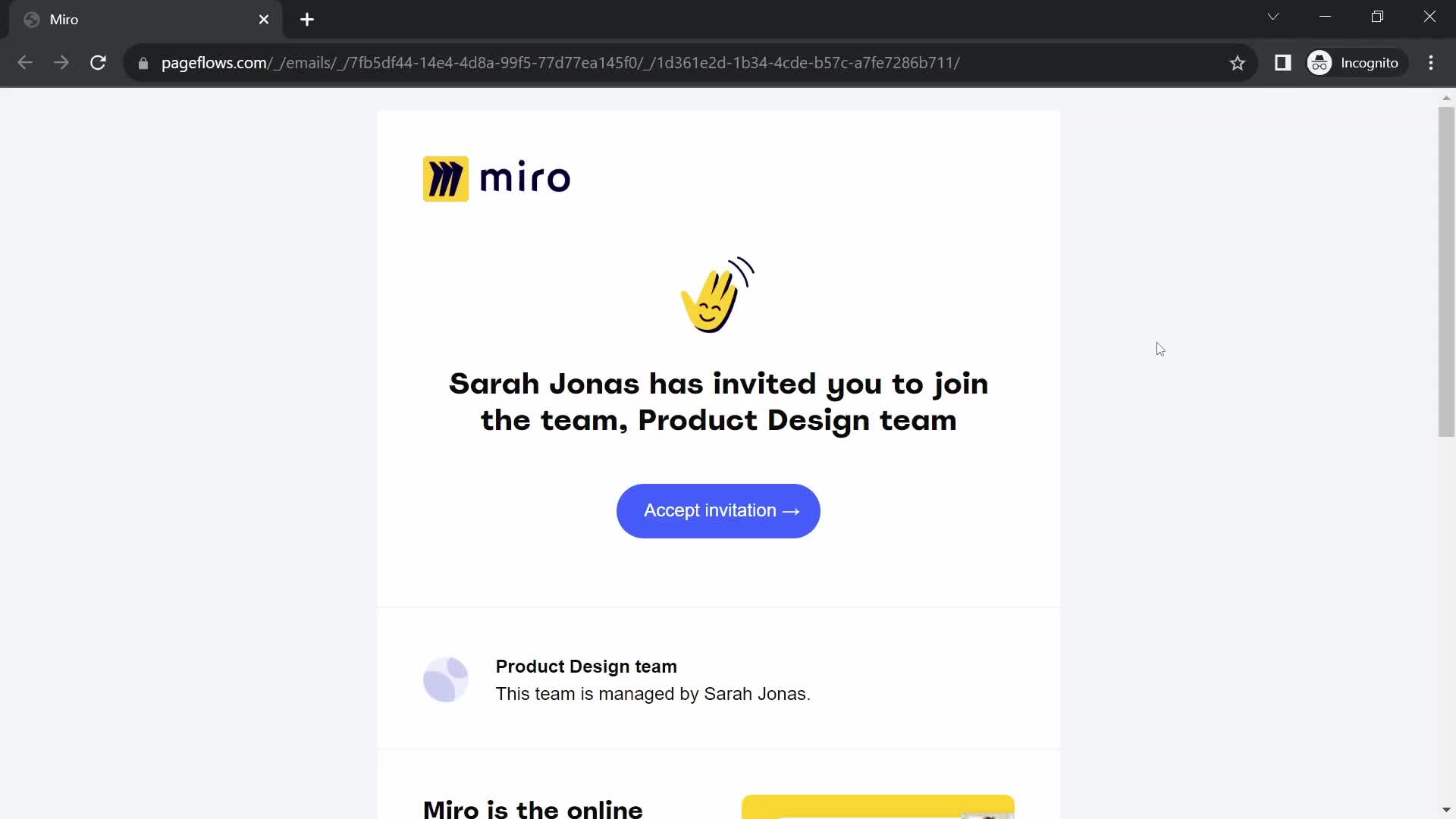 Accepting an invite on Miro video thumbnail