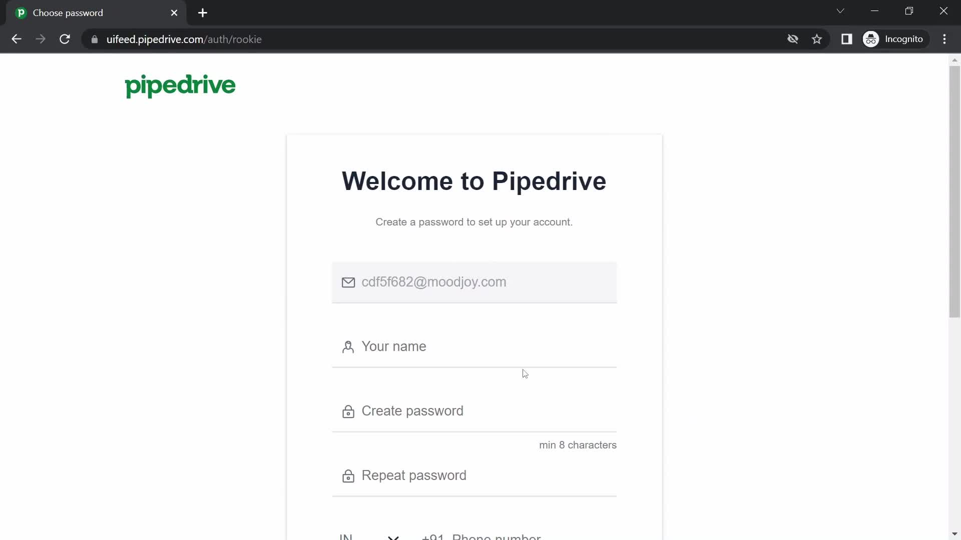 Accepting an invite on Pipedrive video thumbnail