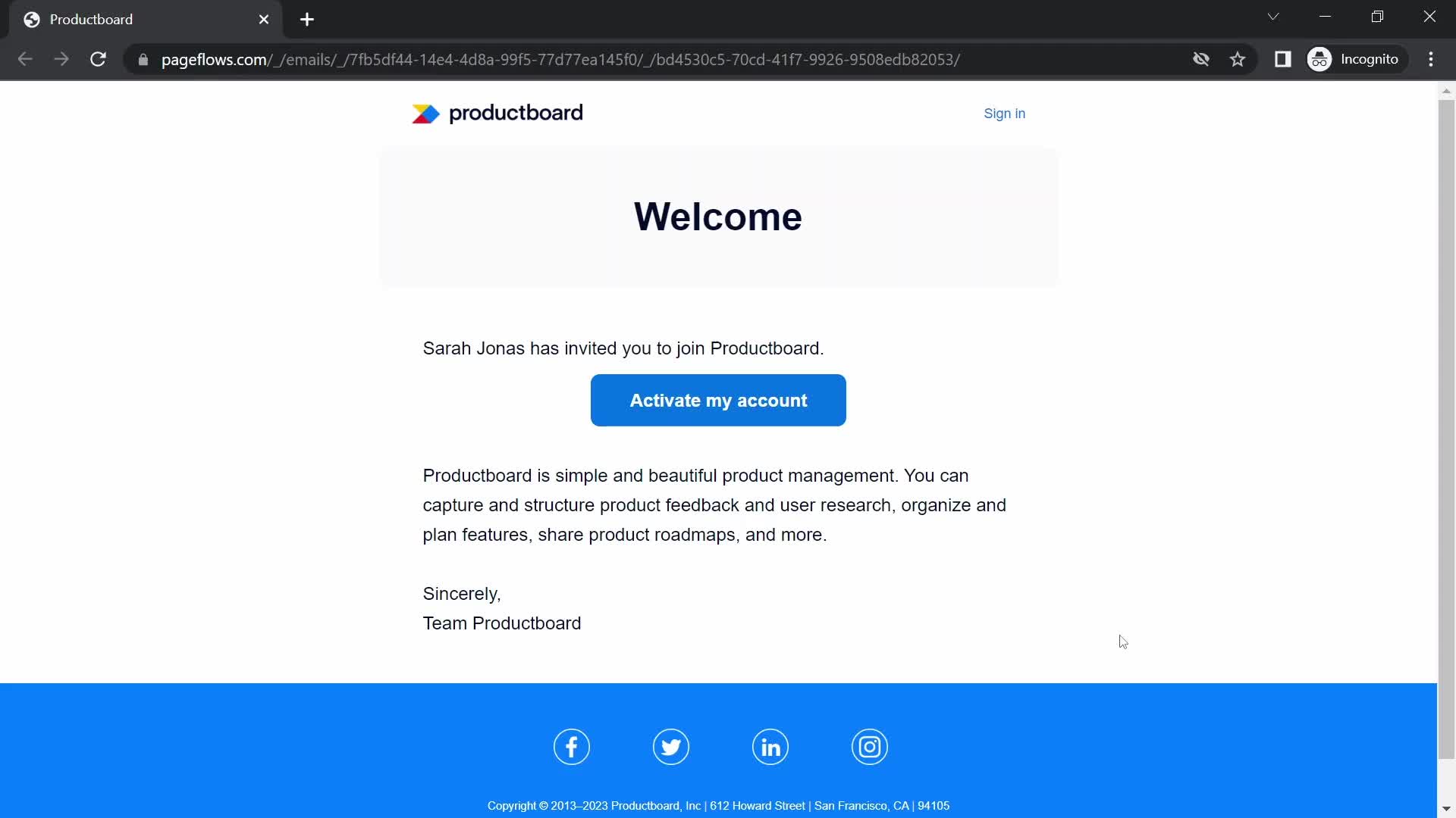 Accepting an invite on Productboard video thumbnail