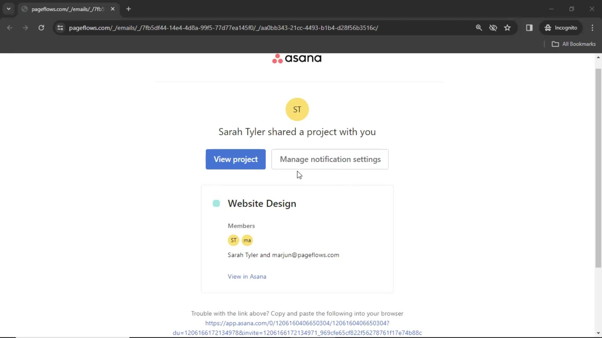 Accepting an invite on Asana video thumbnail