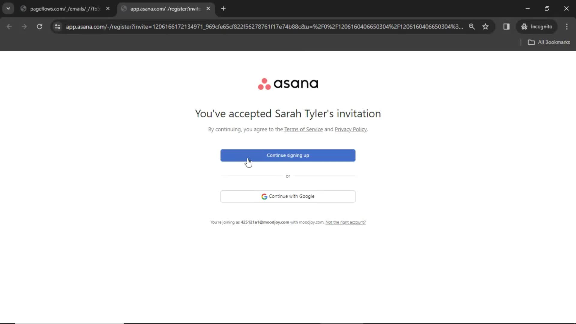 Accepting an invite on Asana video thumbnail