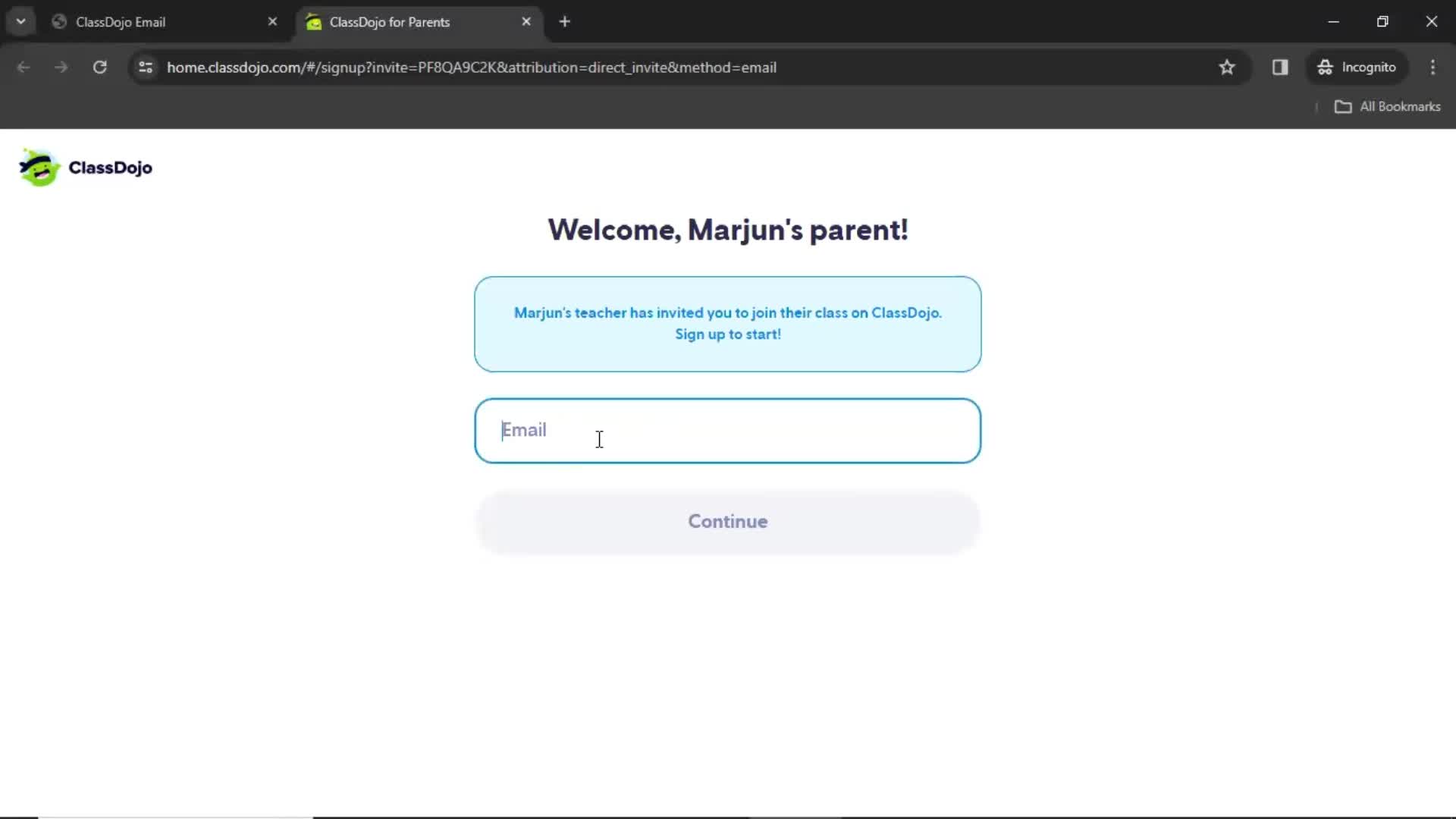 Accepting an invite on ClassDojo video thumbnail