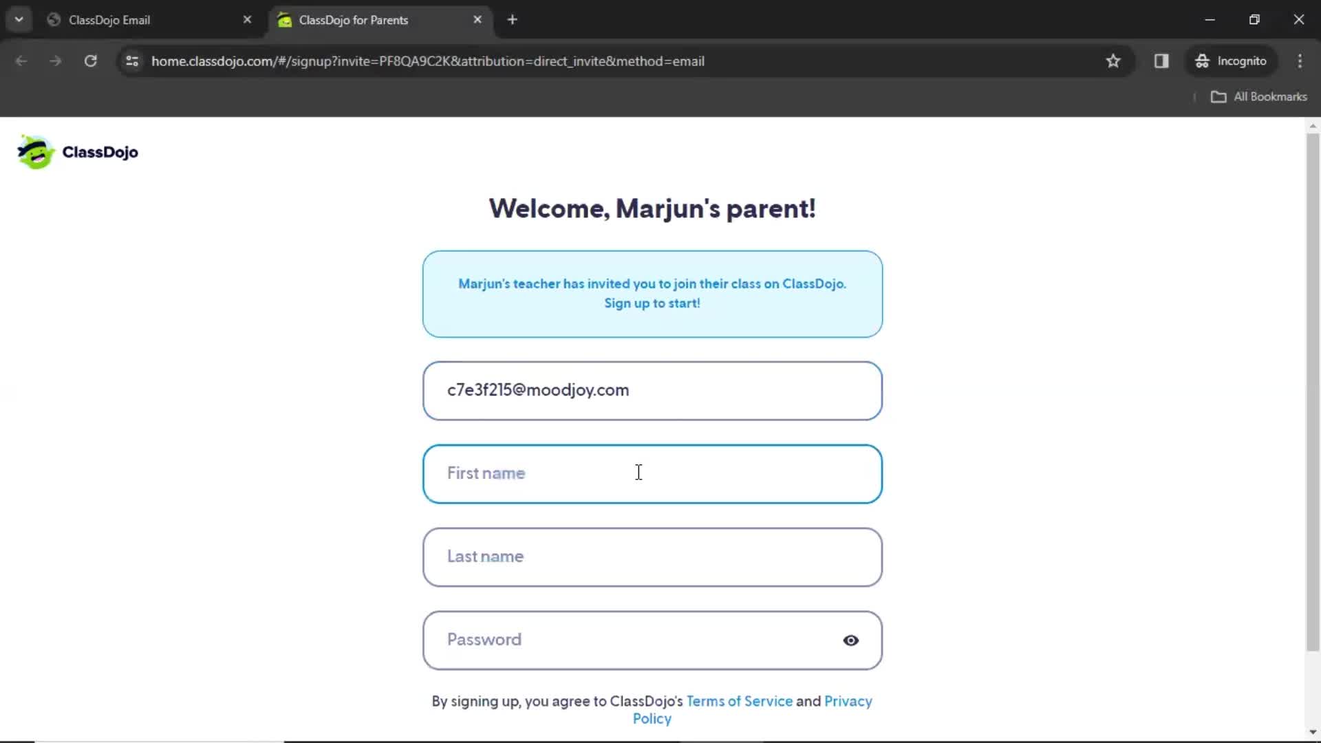 Accepting an invite on ClassDojo video thumbnail
