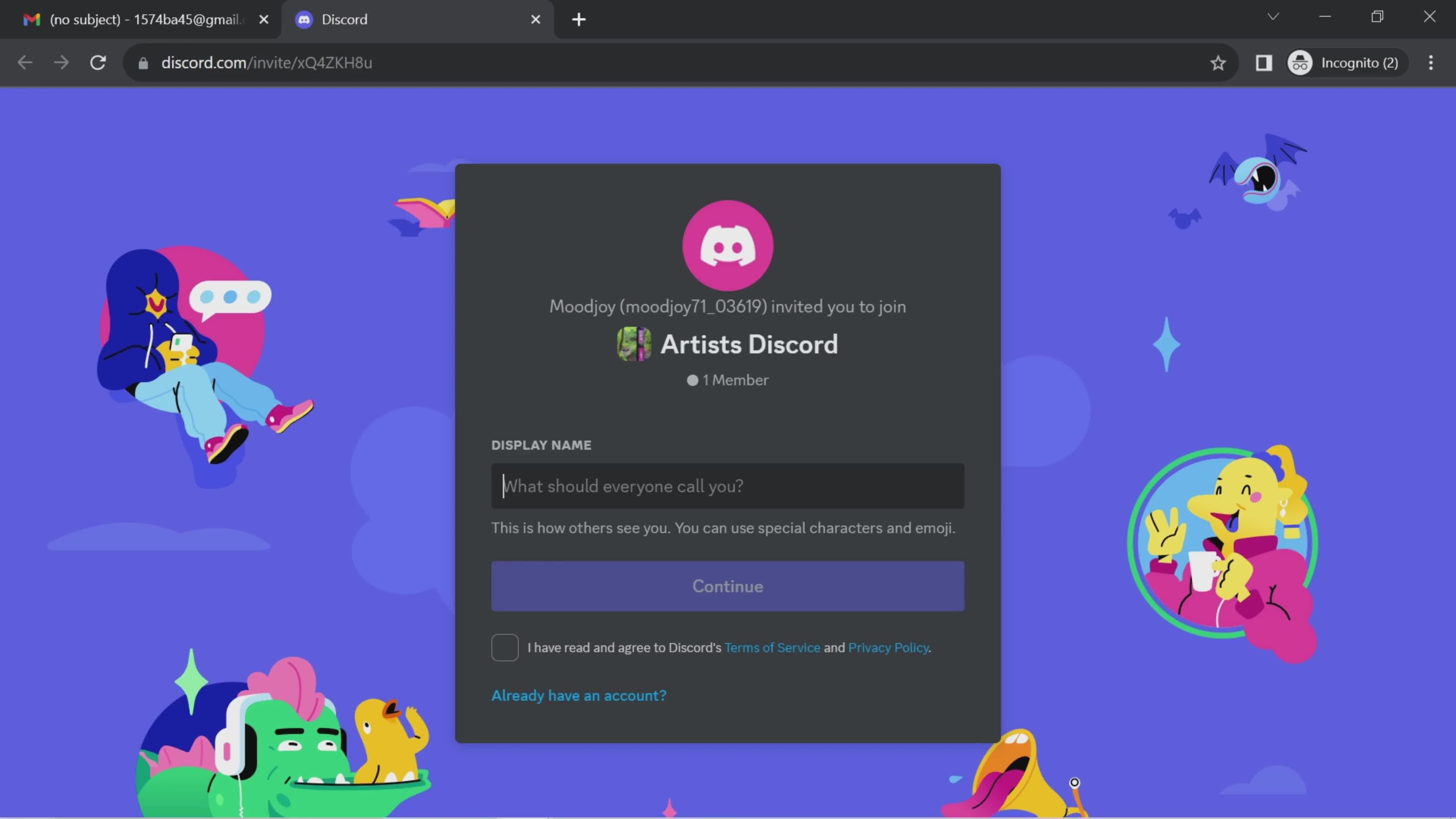 Accepting an invite on Discord video thumbnail