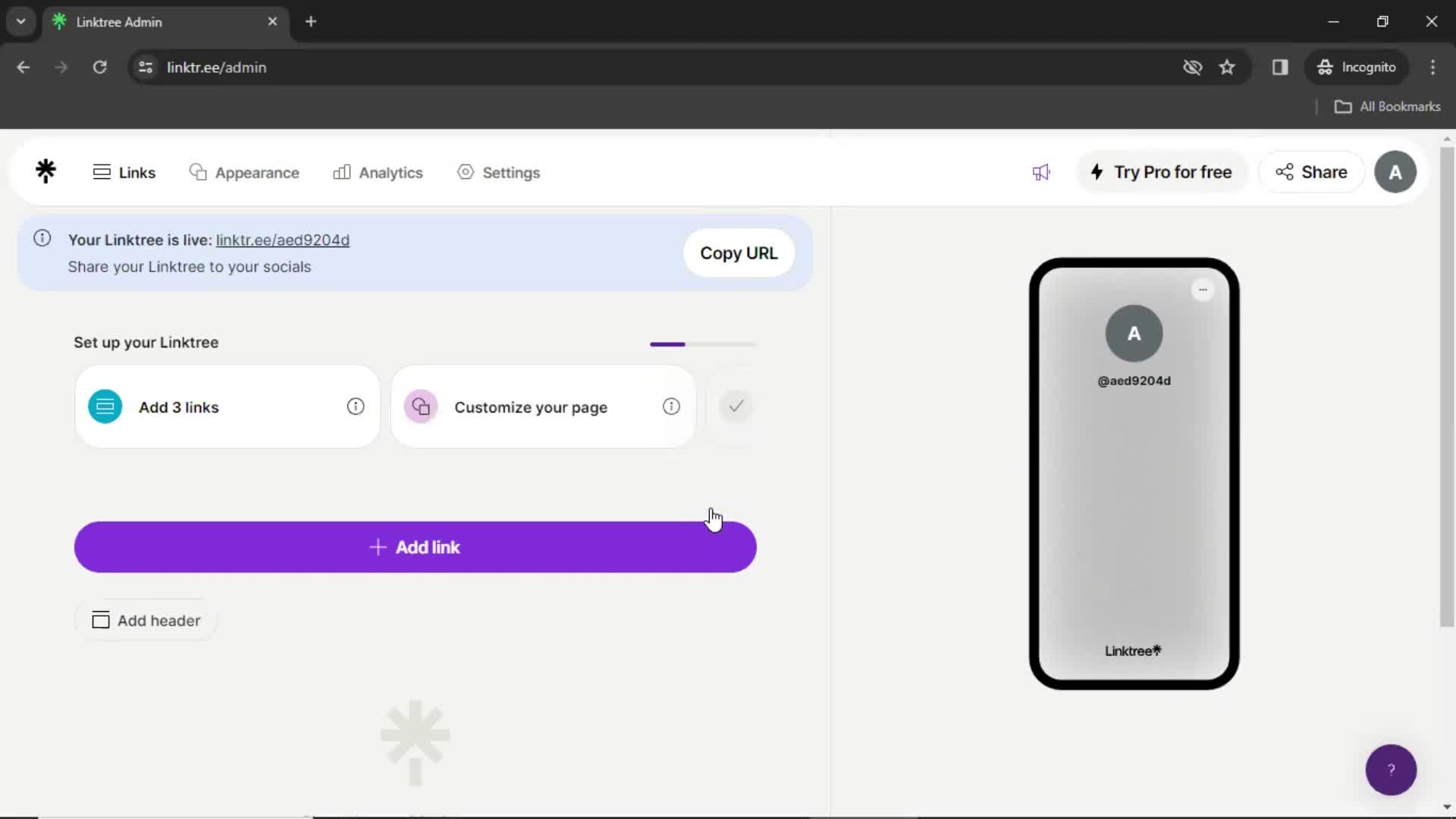 Accepting an invite on Linktree video thumbnail