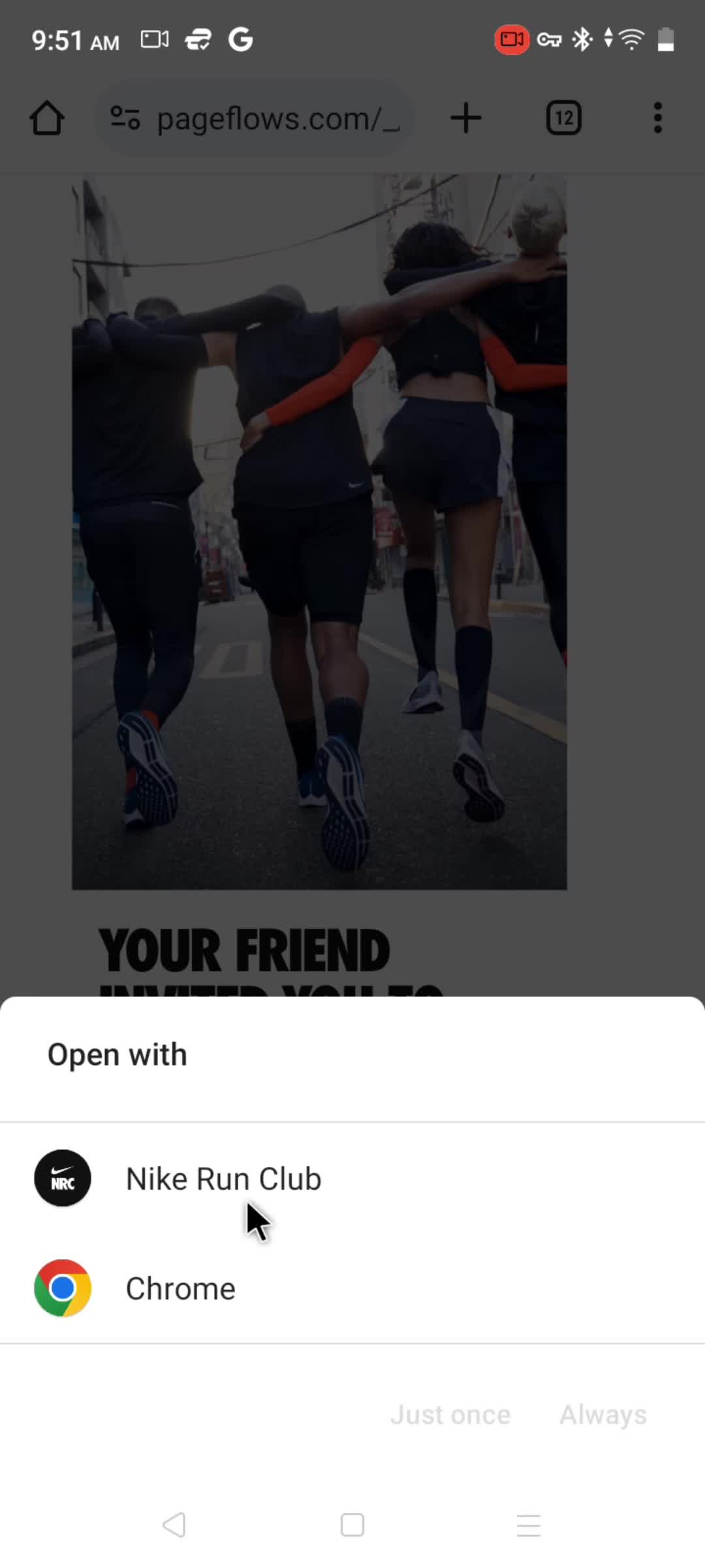 Accepting an invite on Nike Run Club video thumbnail