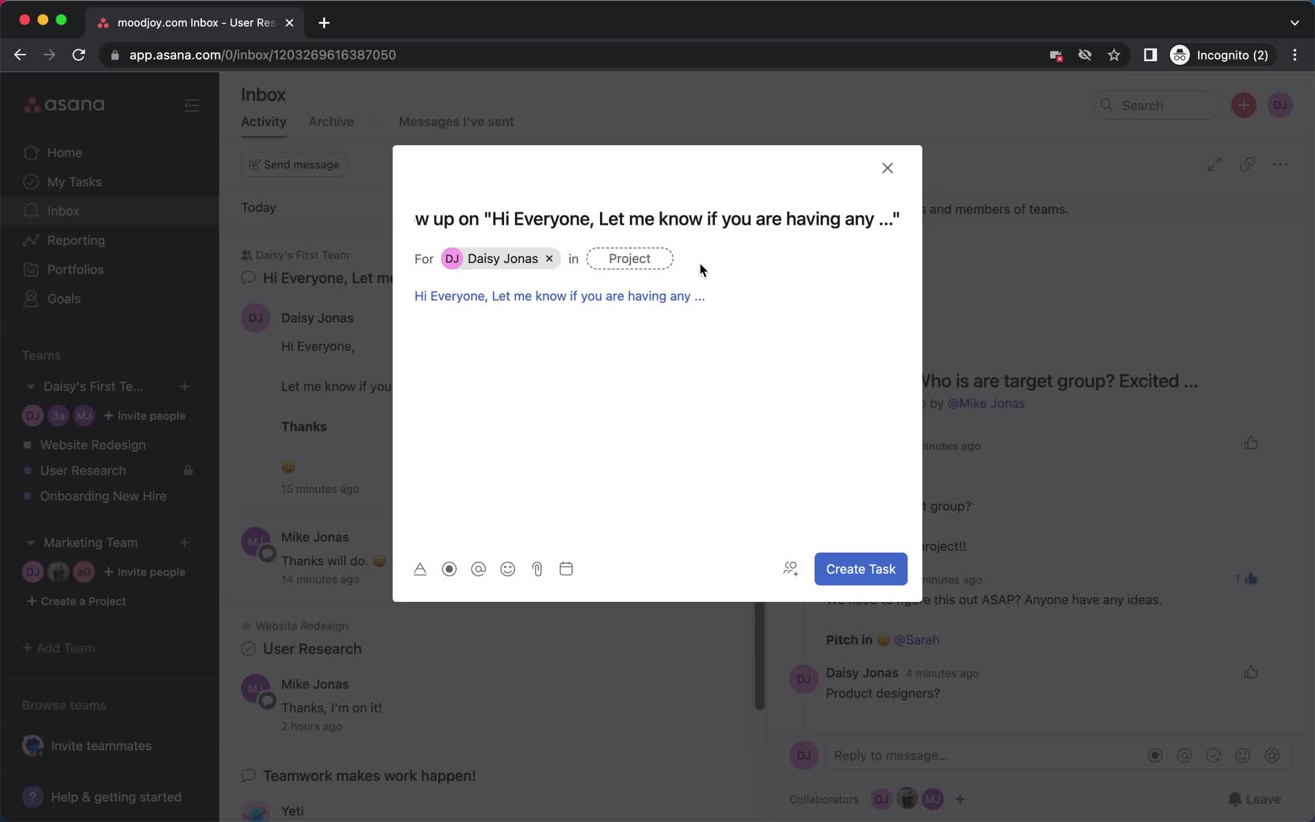 Activity feed on Asana video thumbnail