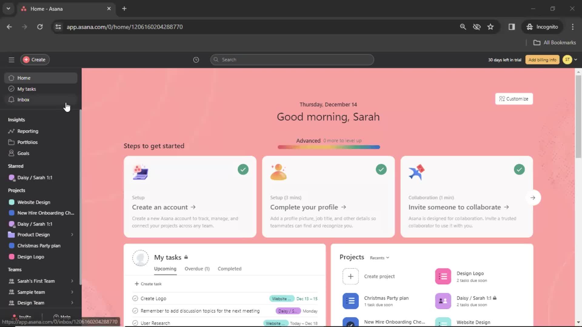 Activity feed on Asana video thumbnail