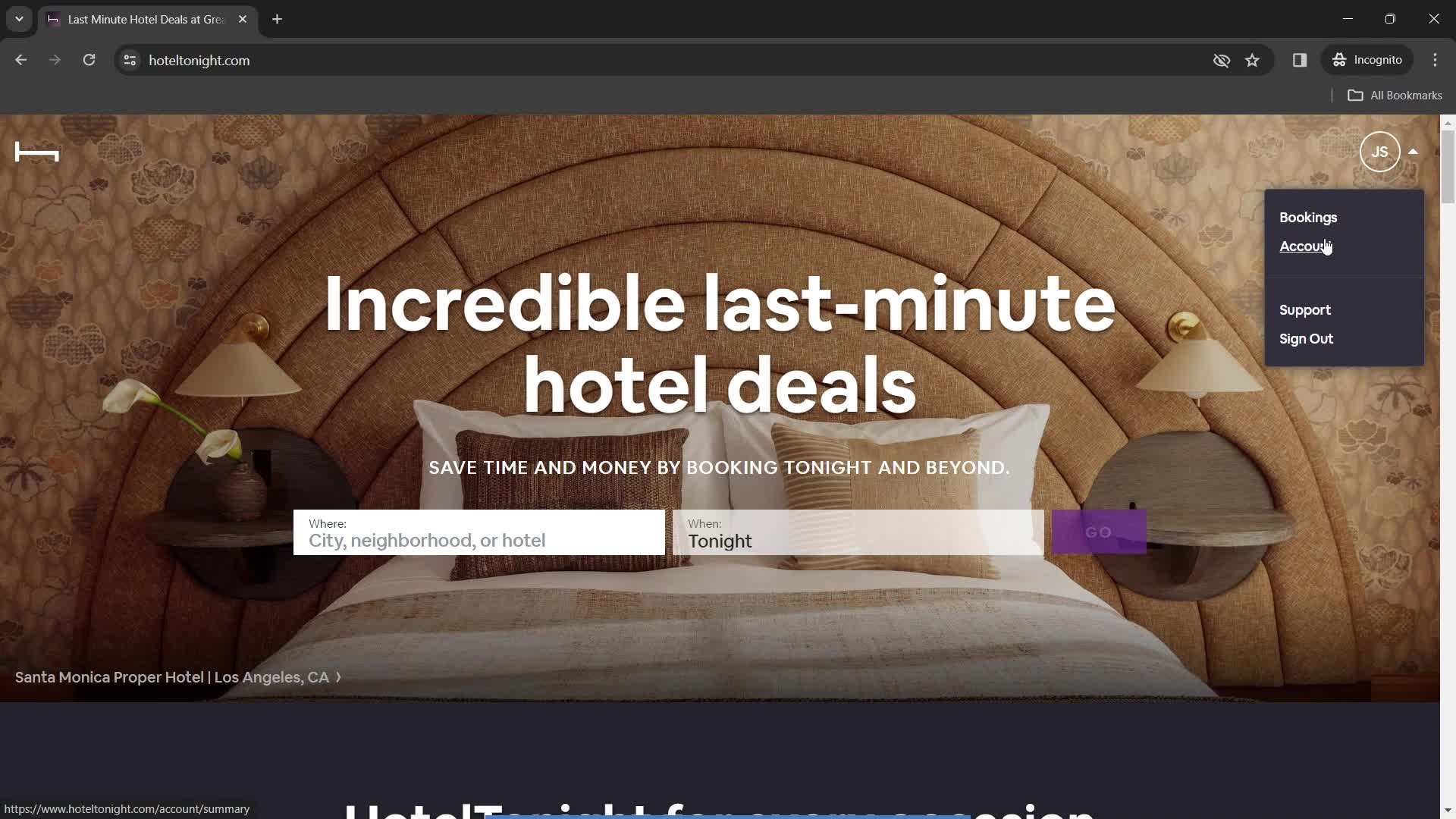 Adding guest name on HotelTonight video thumbnail