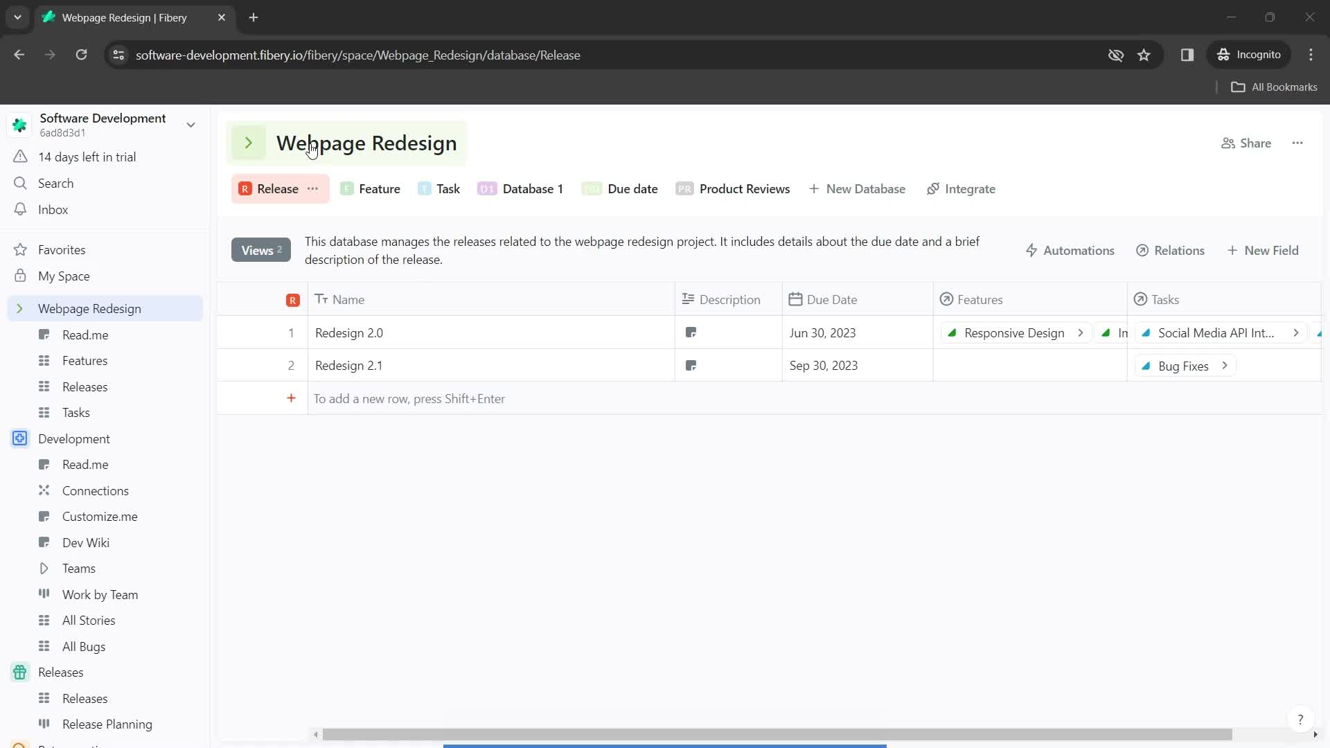 Adding workspace icon on Fibery video thumbnail