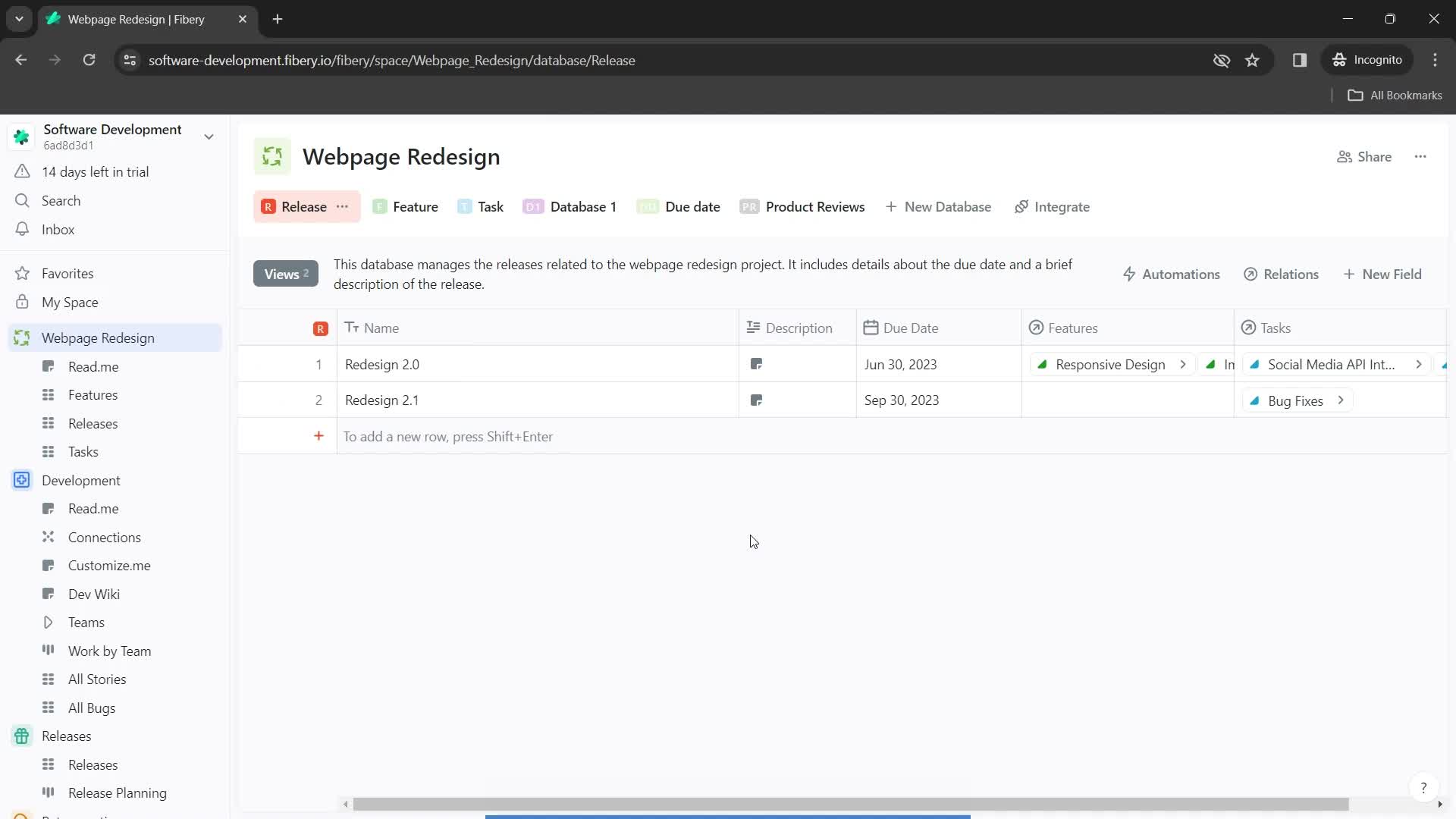 Adding workspace icon on Fibery video thumbnail