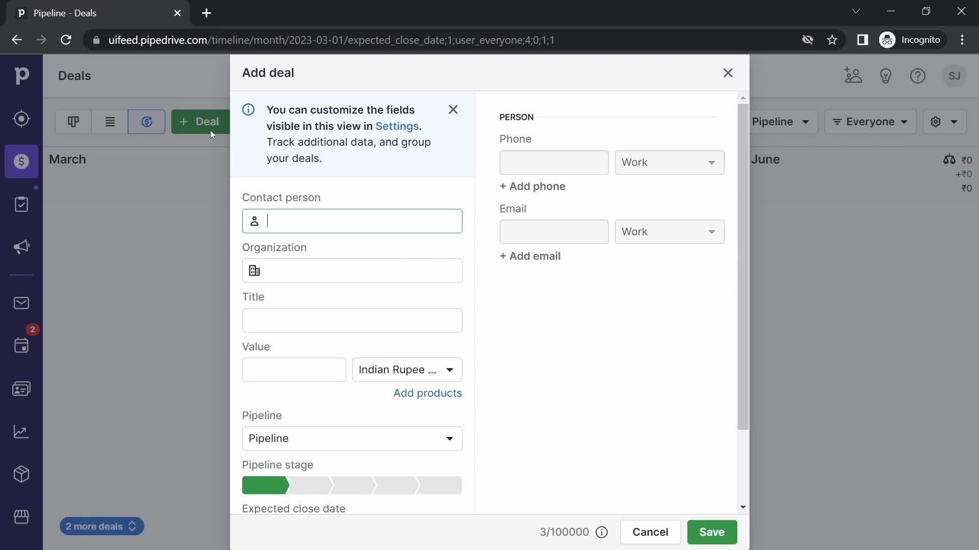 Adding a deal on Pipedrive video thumbnail