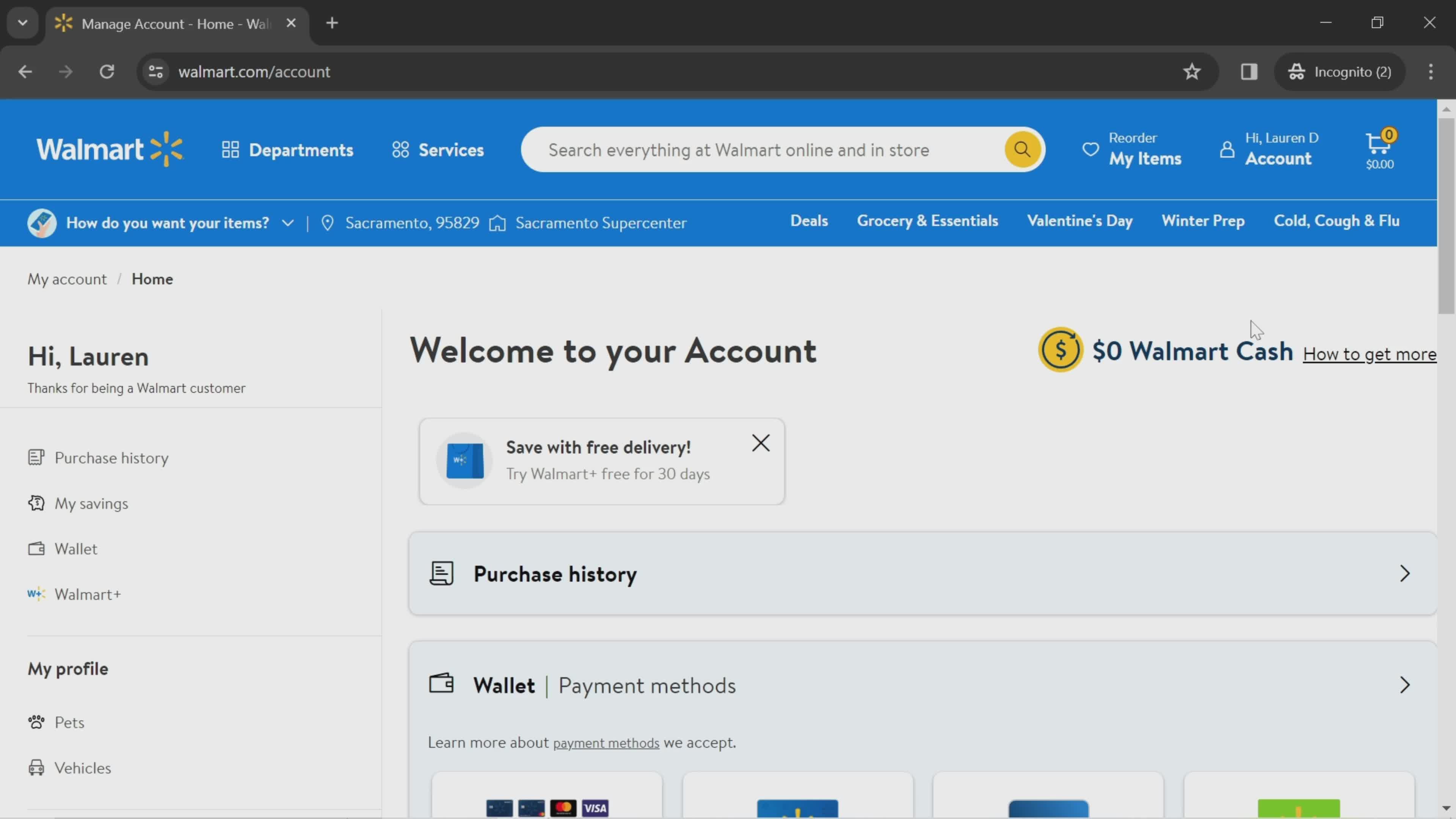 Adding a payment method on Walmart video thumbnail
