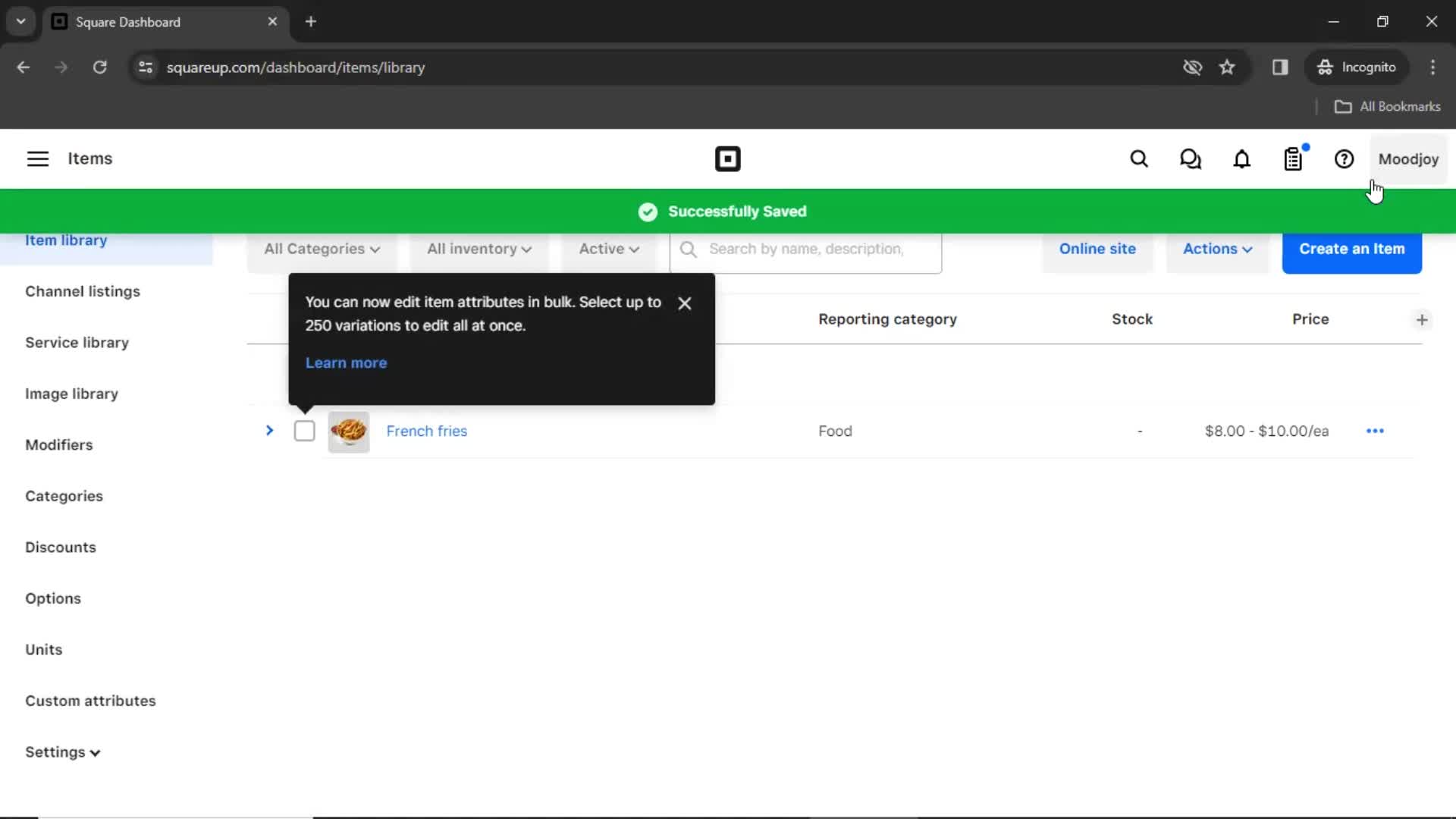 Adding a product screenshot