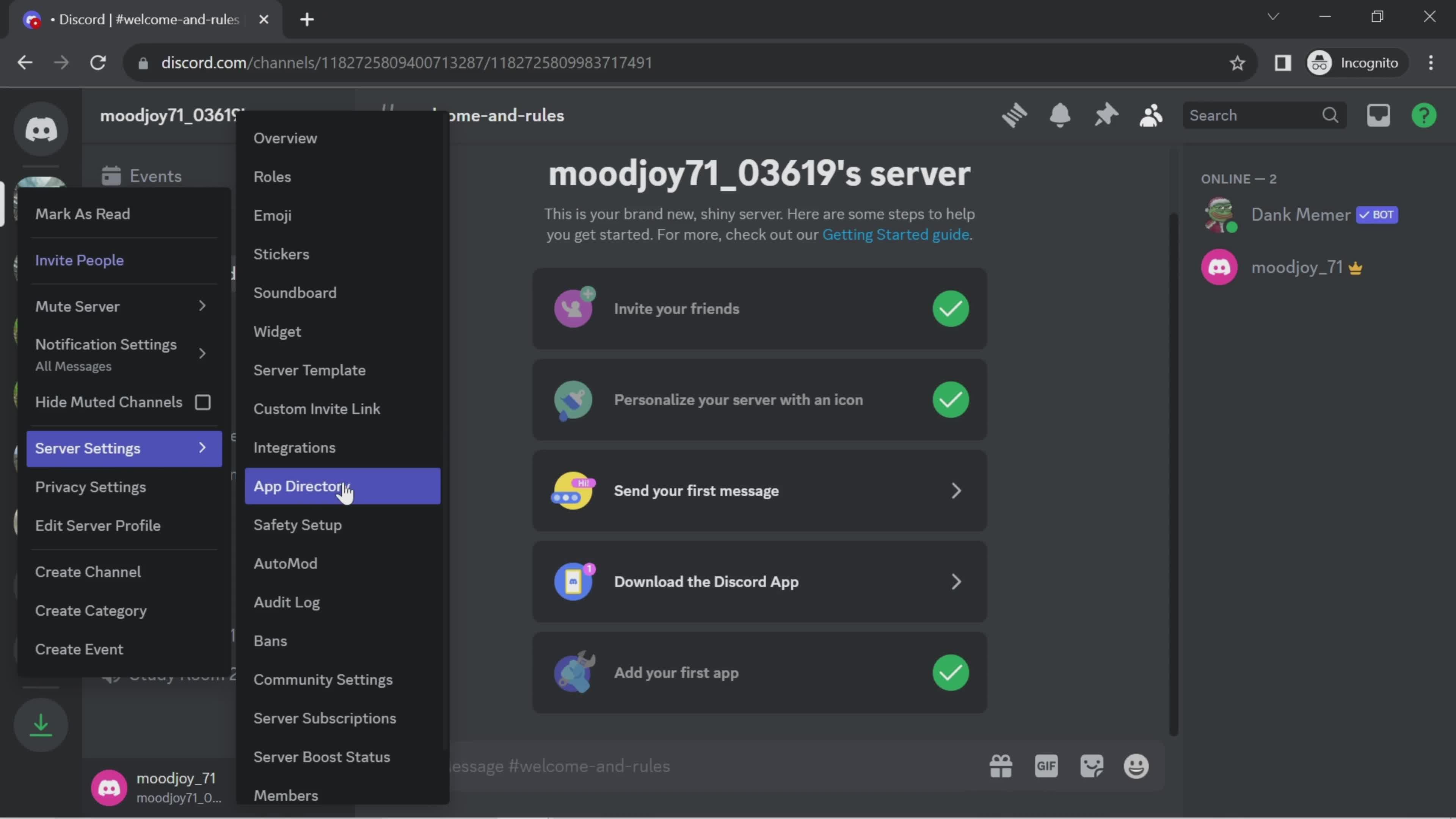 Adding apps to server on Discord video thumbnail