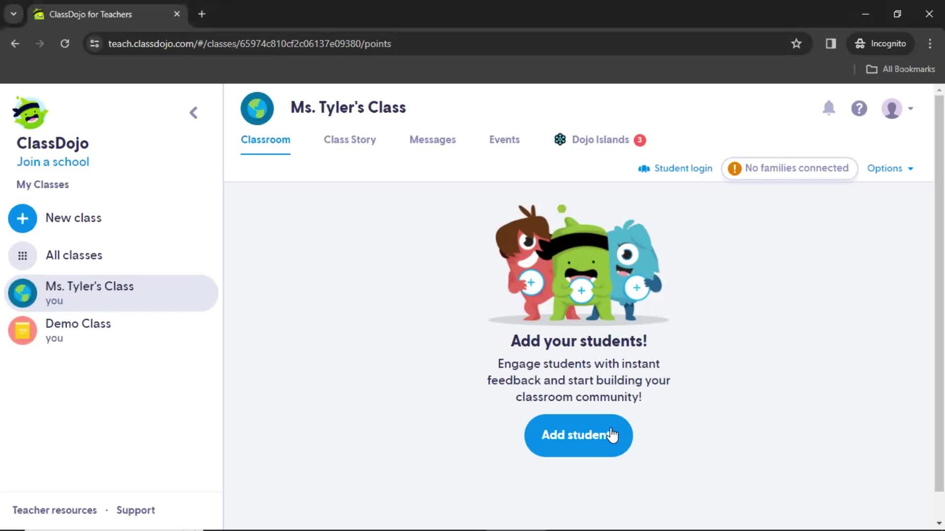 Adding a student on ClassDojo video thumbnail