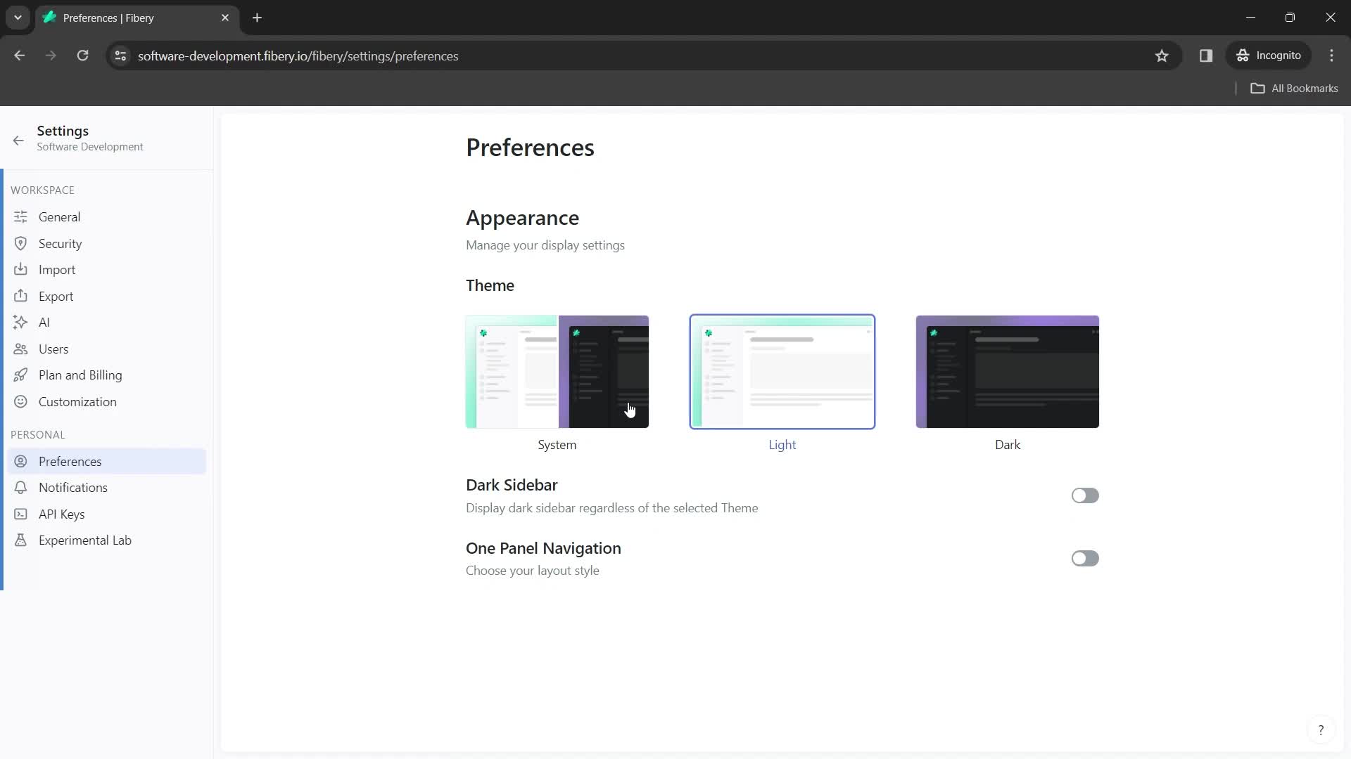 Adjusting preferences on Fibery video thumbnail