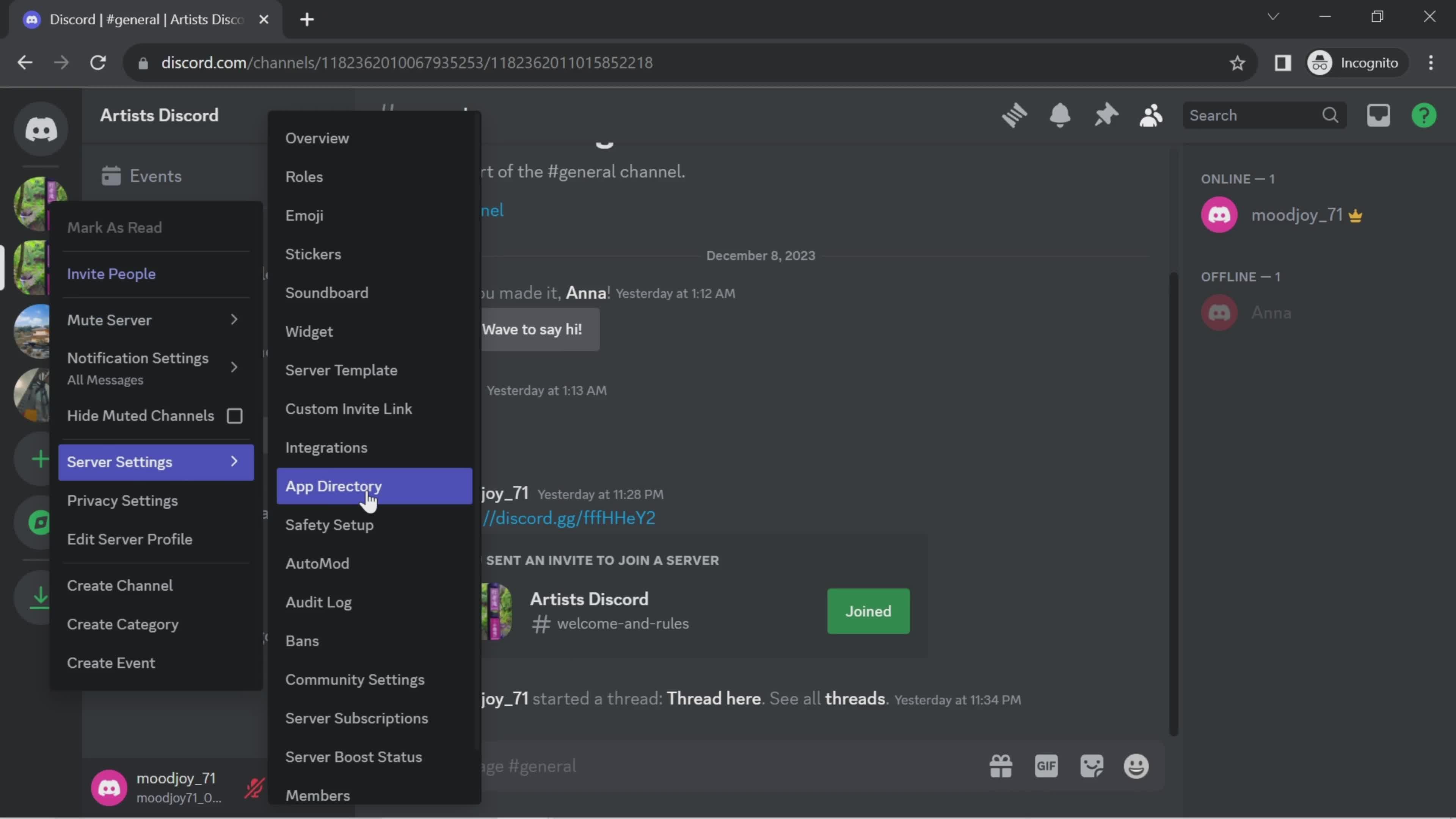 App directory on Discord video thumbnail