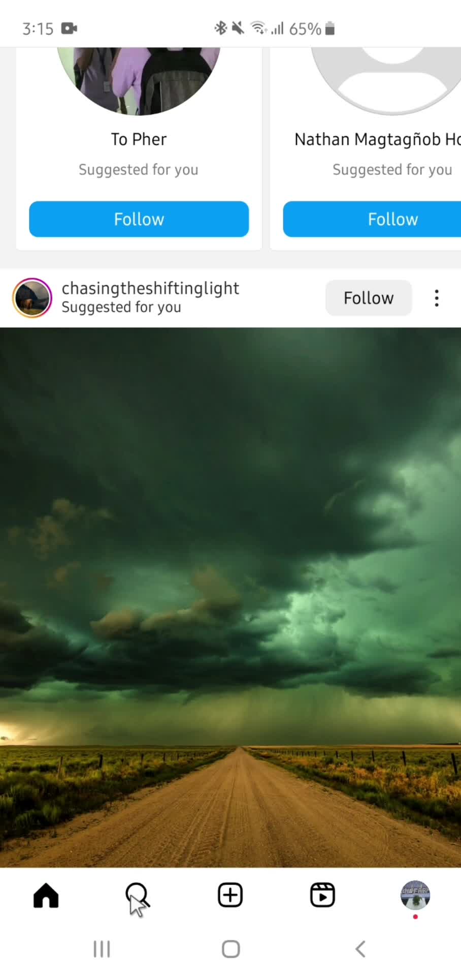 Blocking a user on Instagram video thumbnail
