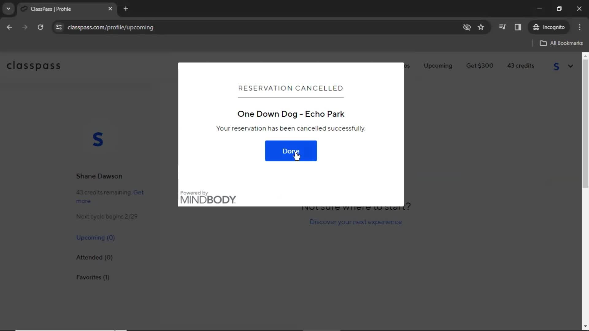 Cancelling a booking on ClassPass video thumbnail