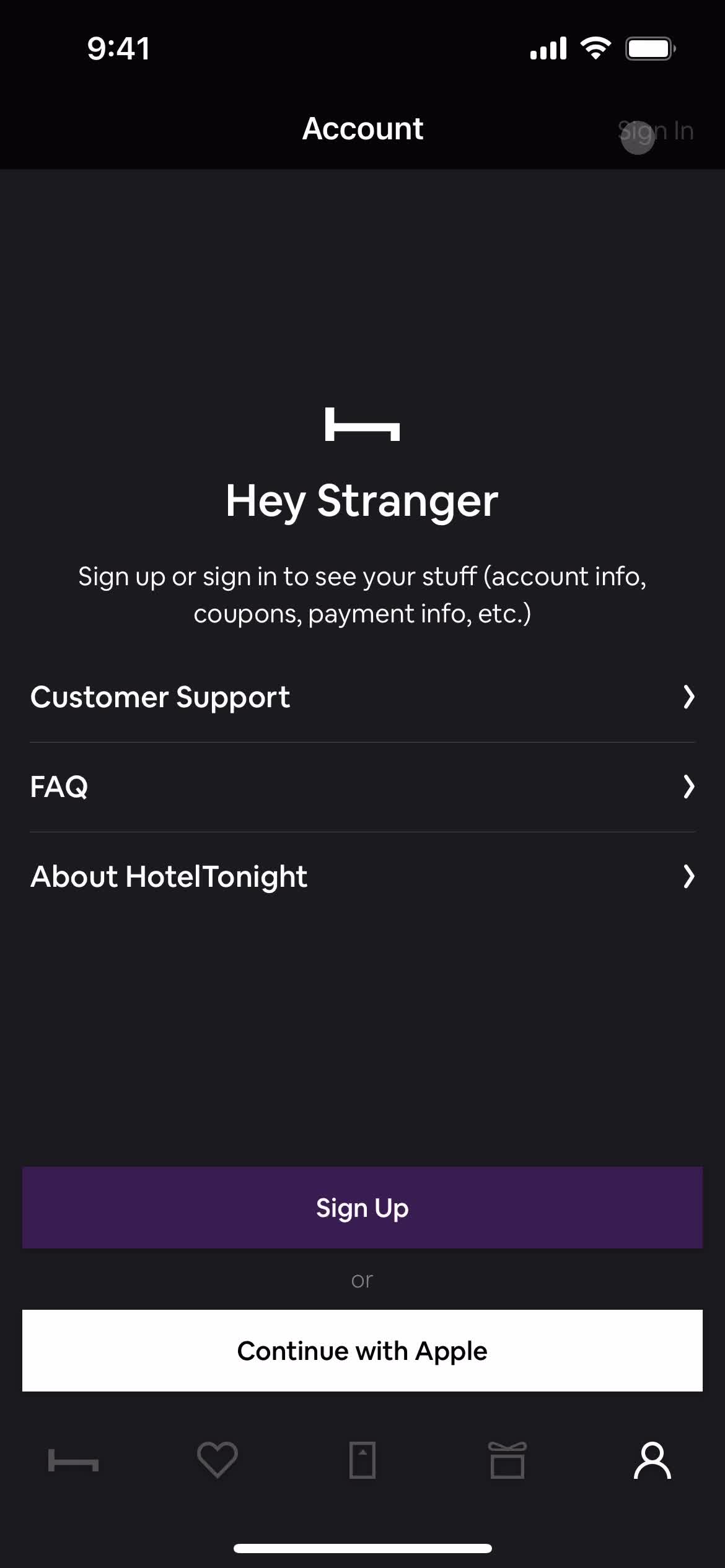 Resetting password screenshot