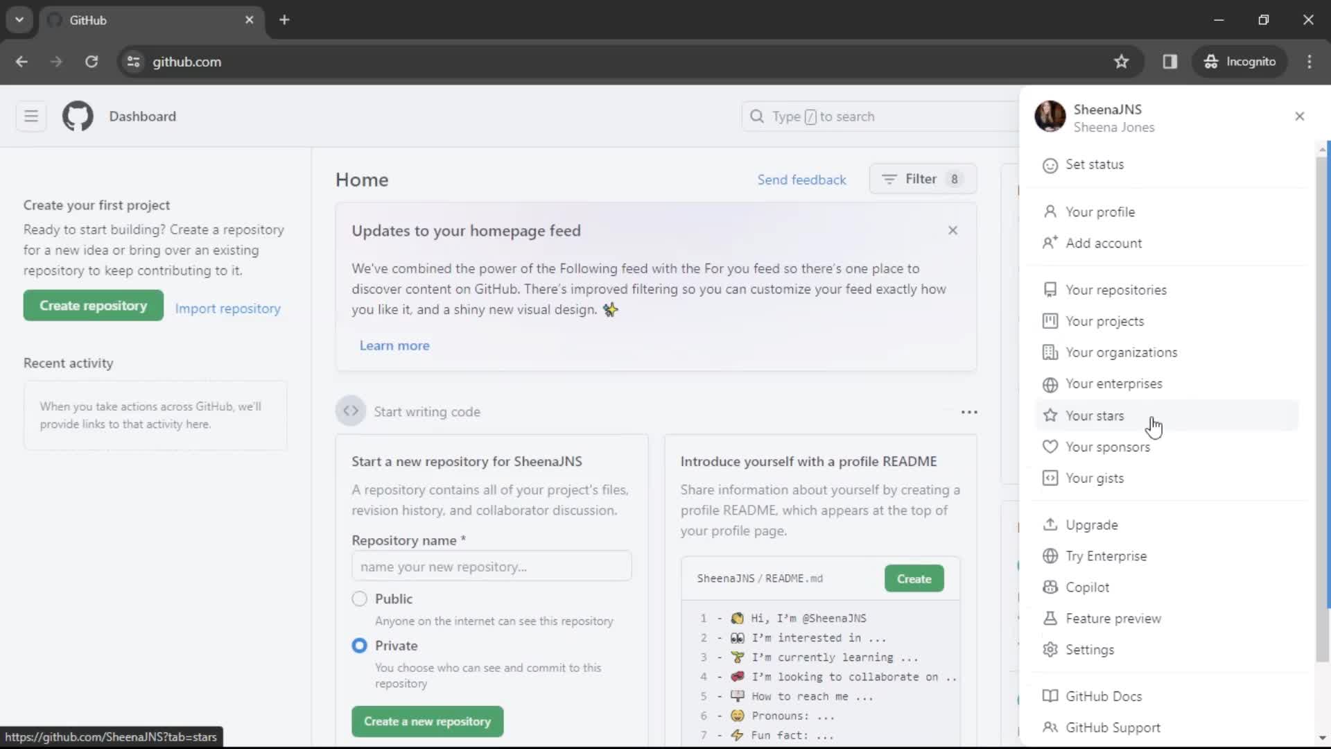 Changing password on GitHub video thumbnail