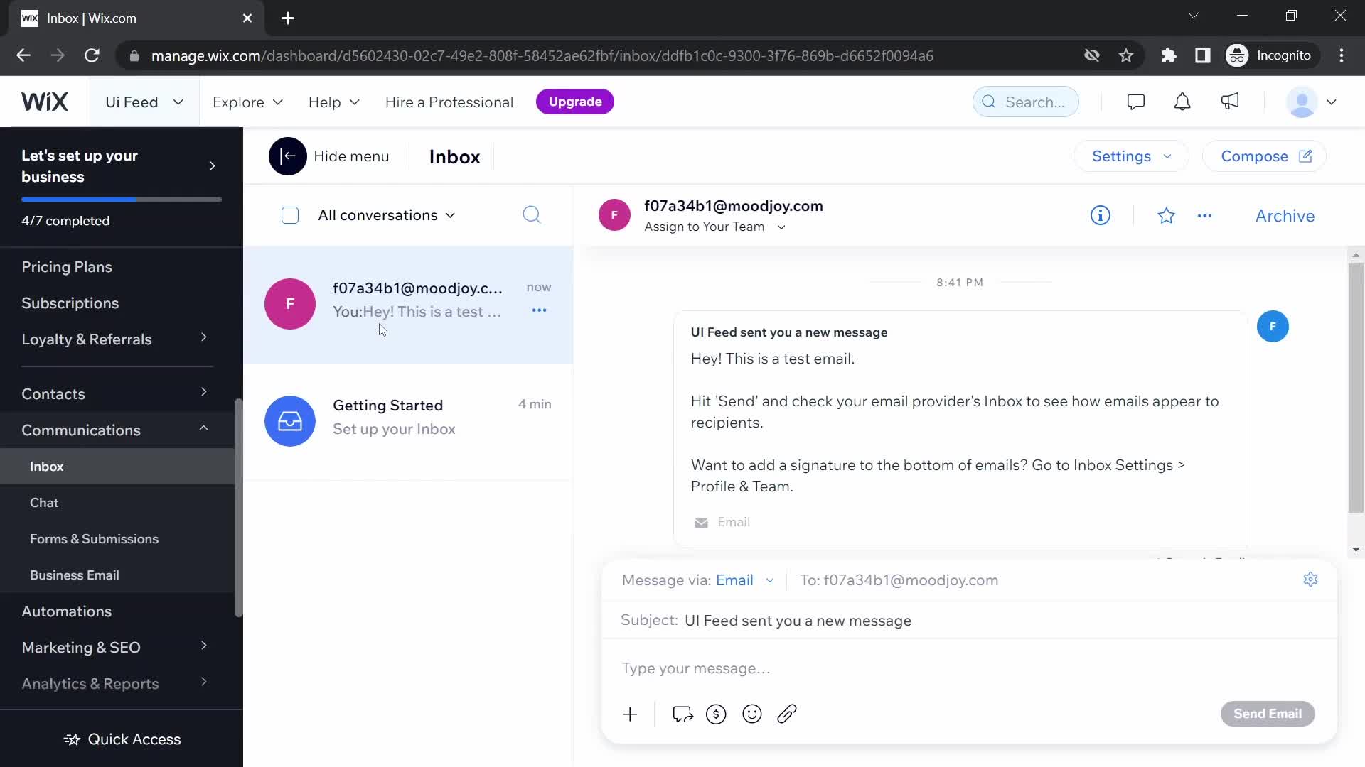 Chat on Wix video thumbnail