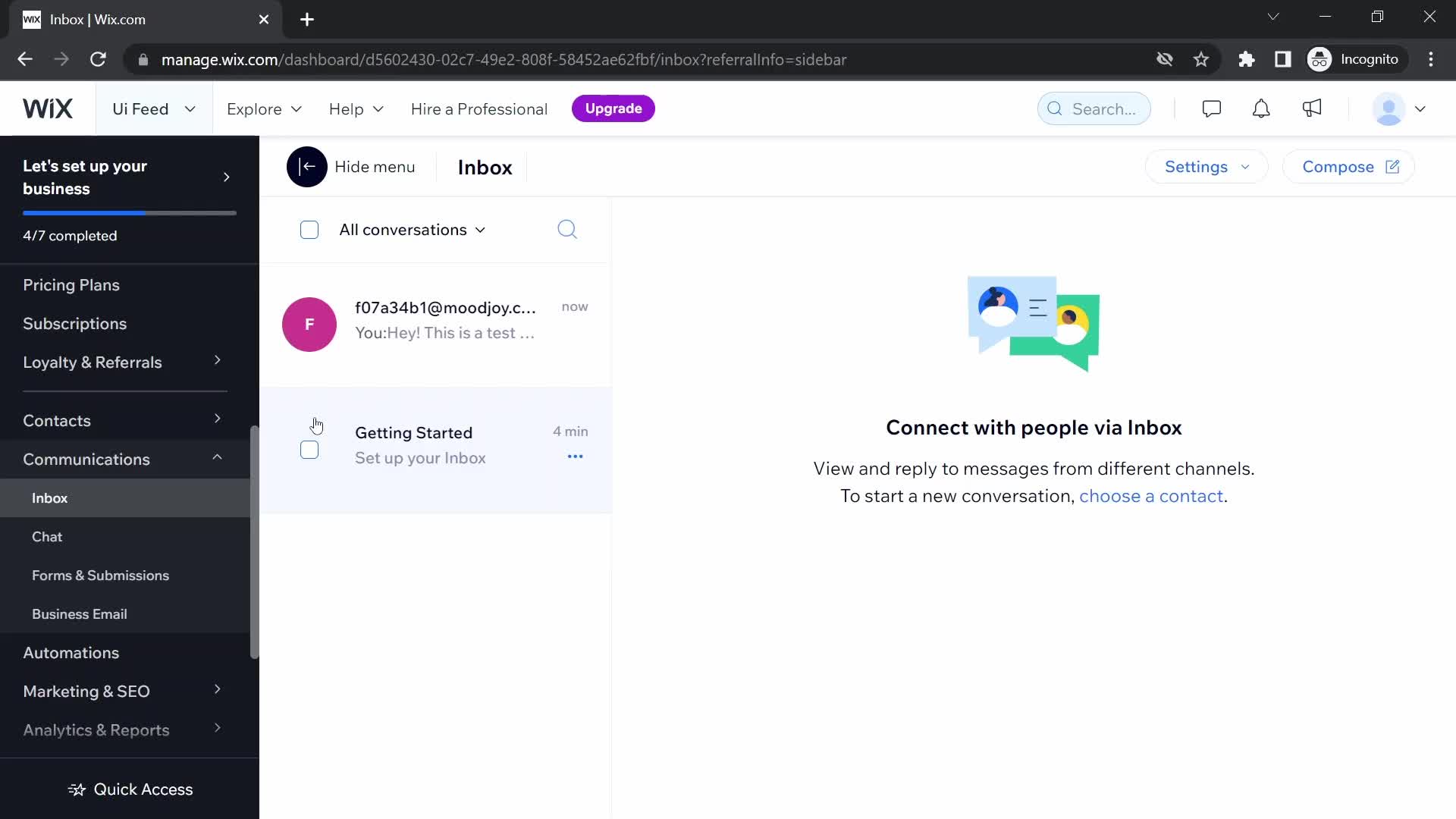 Chat on Wix video thumbnail