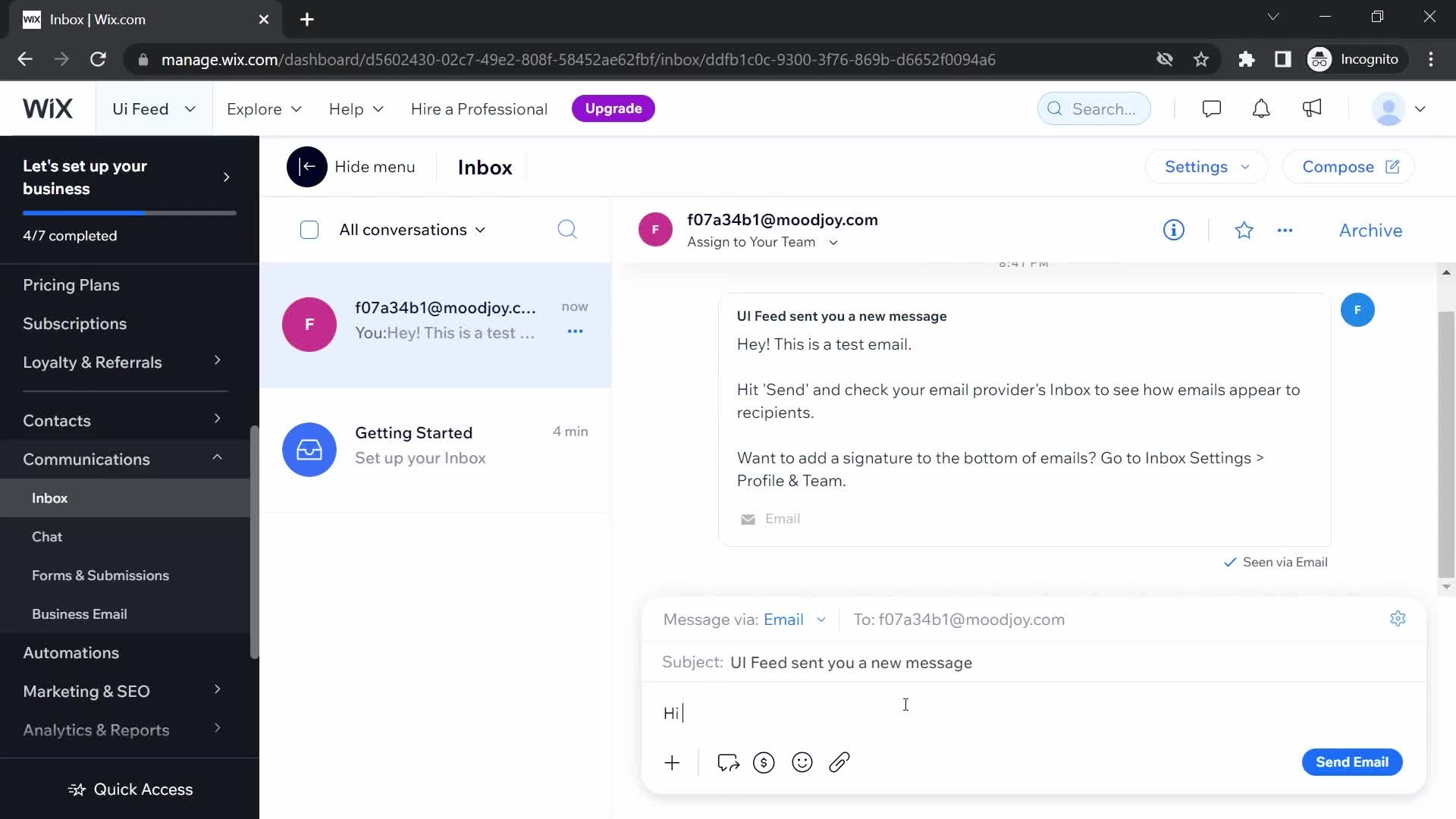 Chat on Wix video thumbnail