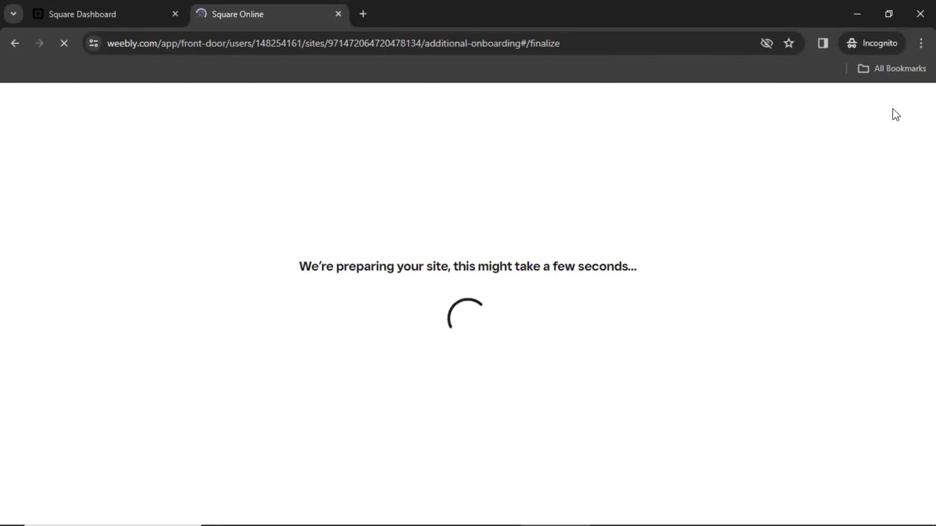 Claiming your online store screenshot