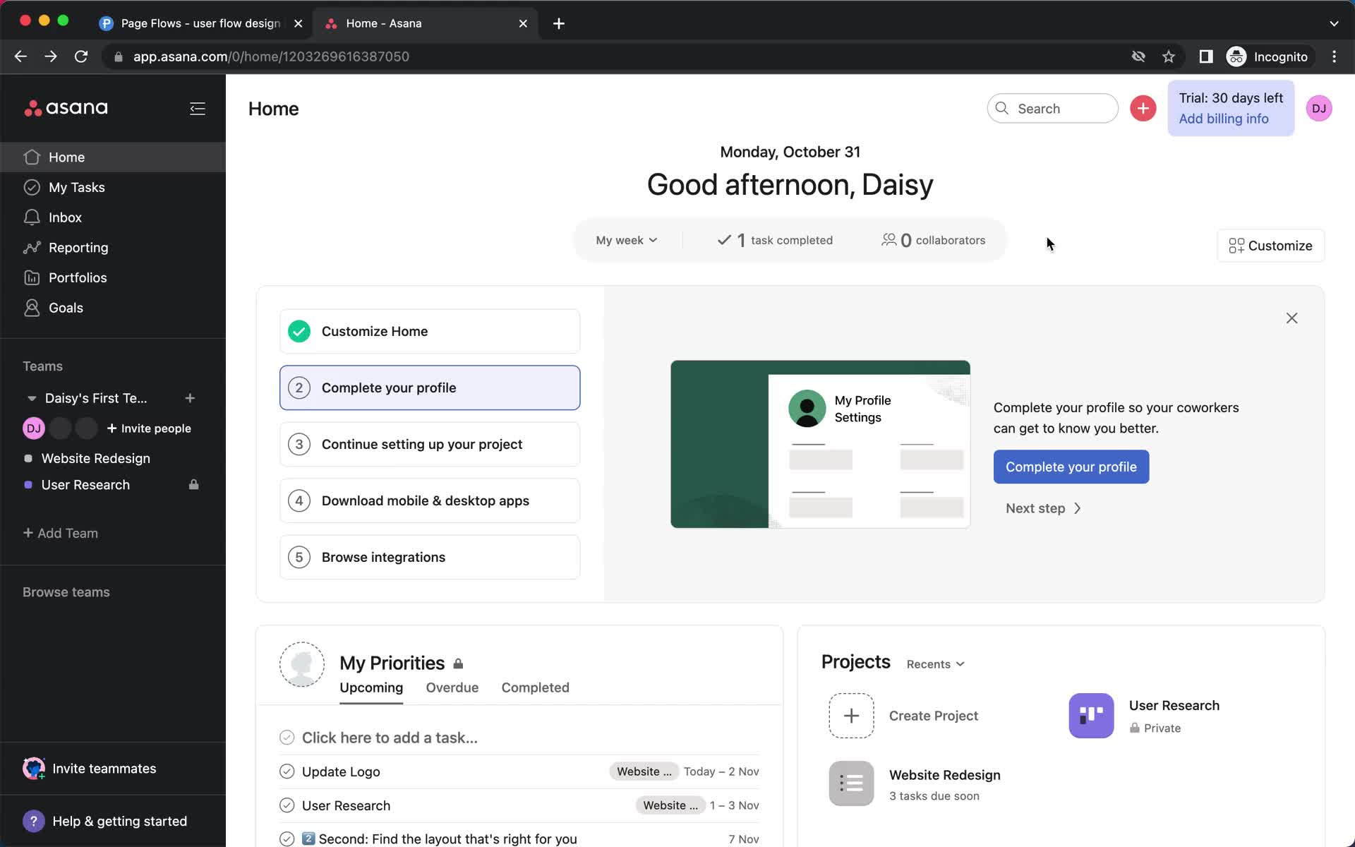 Creating a project on Asana video thumbnail