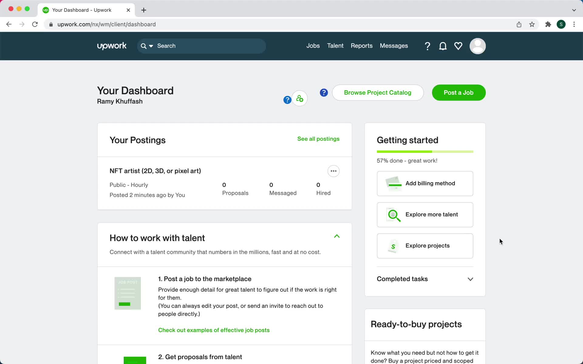 Creating a job post on Upwork video thumbnail