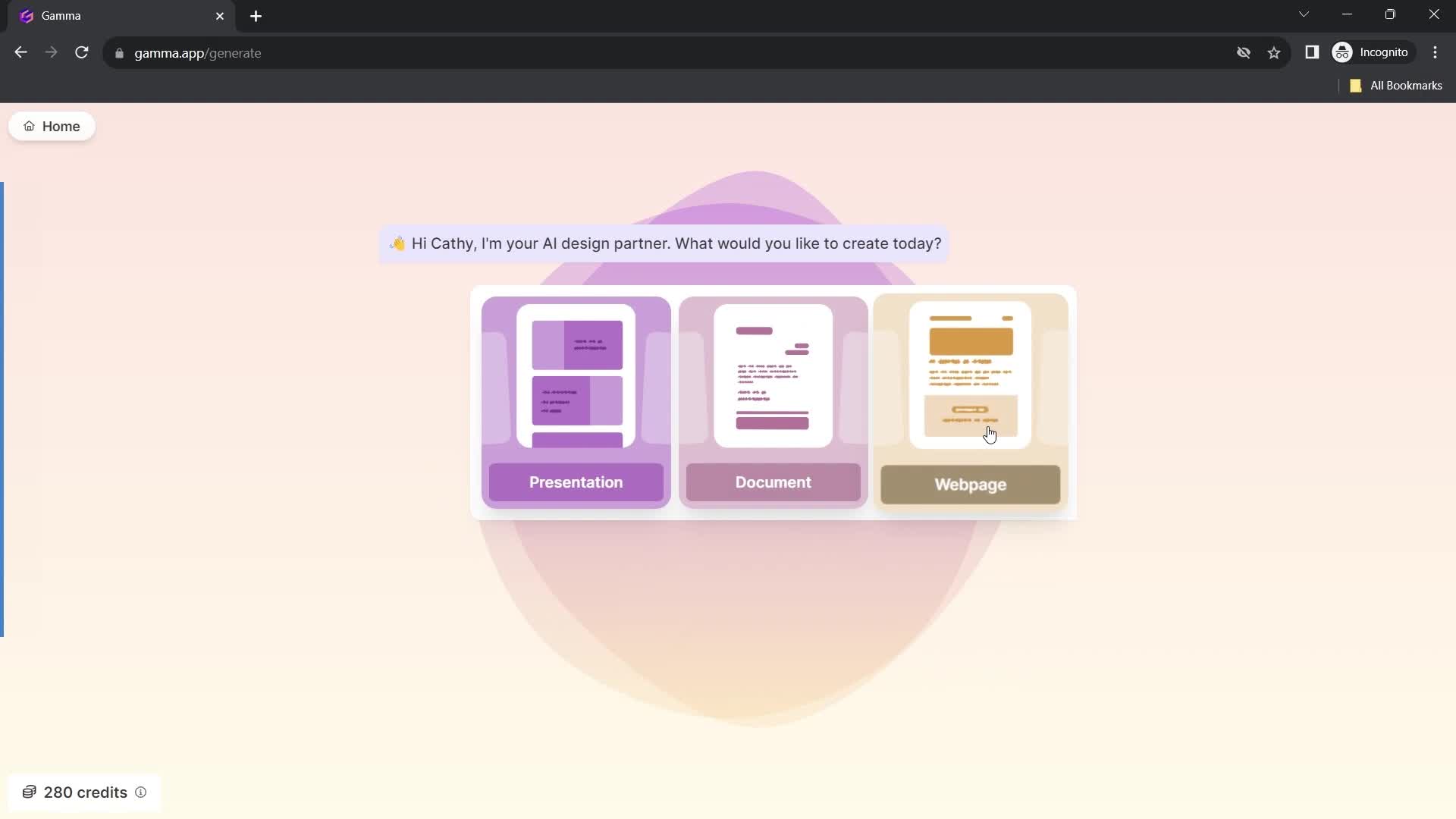 Creating new AI presentation on Gamma video thumbnail
