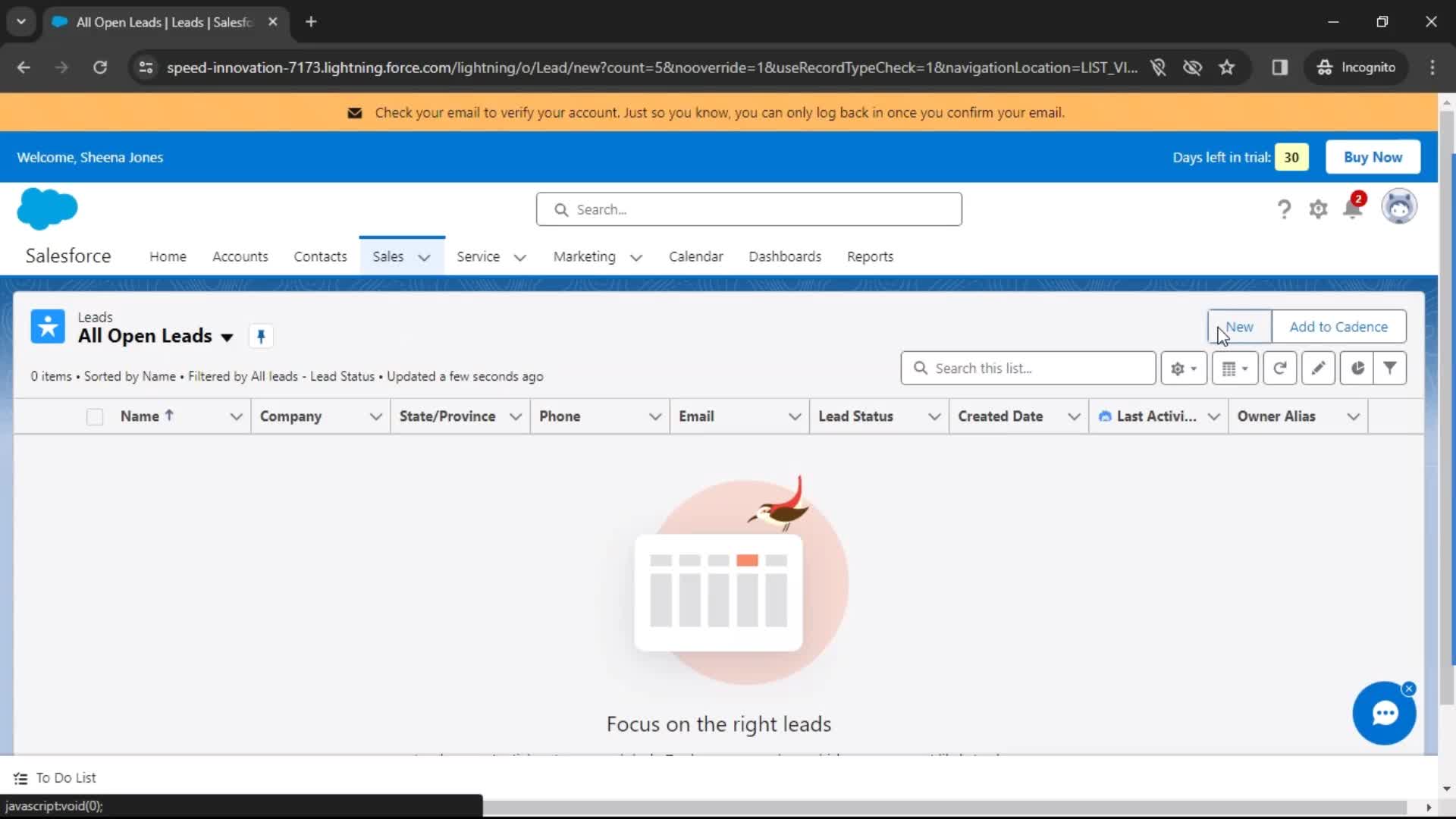 Creating new lead on Salesforce video thumbnail