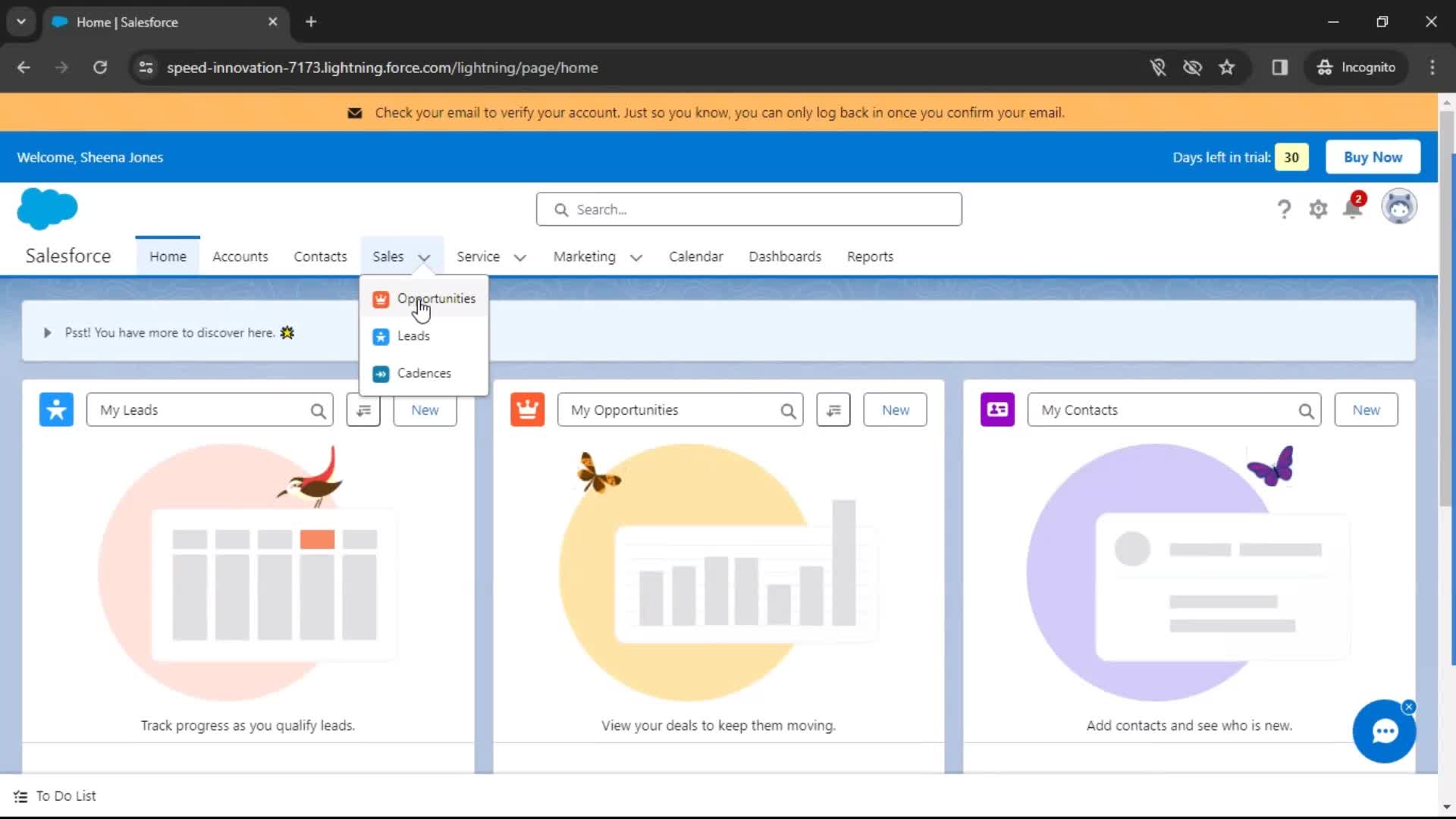 Creating new opportunity on Salesforce video thumbnail