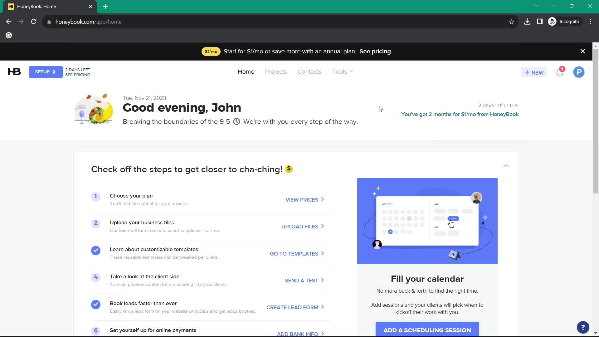 Creating a task screenshot